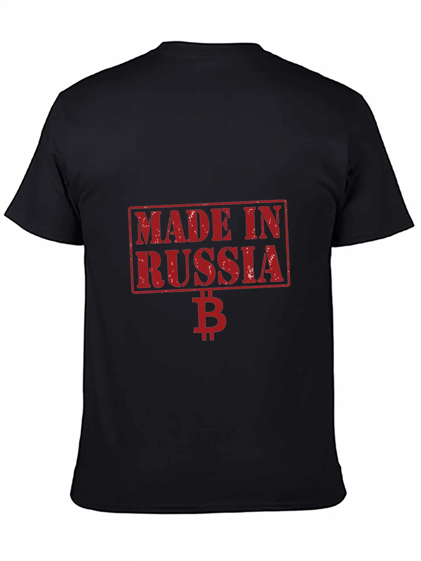 Made In Russia Bitcoin Essential Cotton Tee For Daily Outfits – Unisex Style