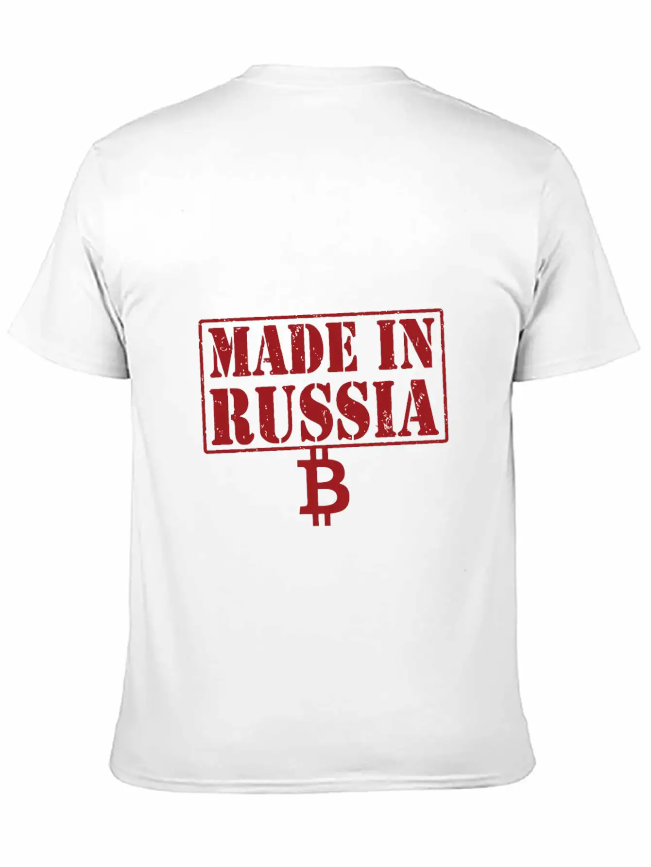 Made In Russia Bitcoin Essential Cotton Tee For Daily Outfits – Unisex Style