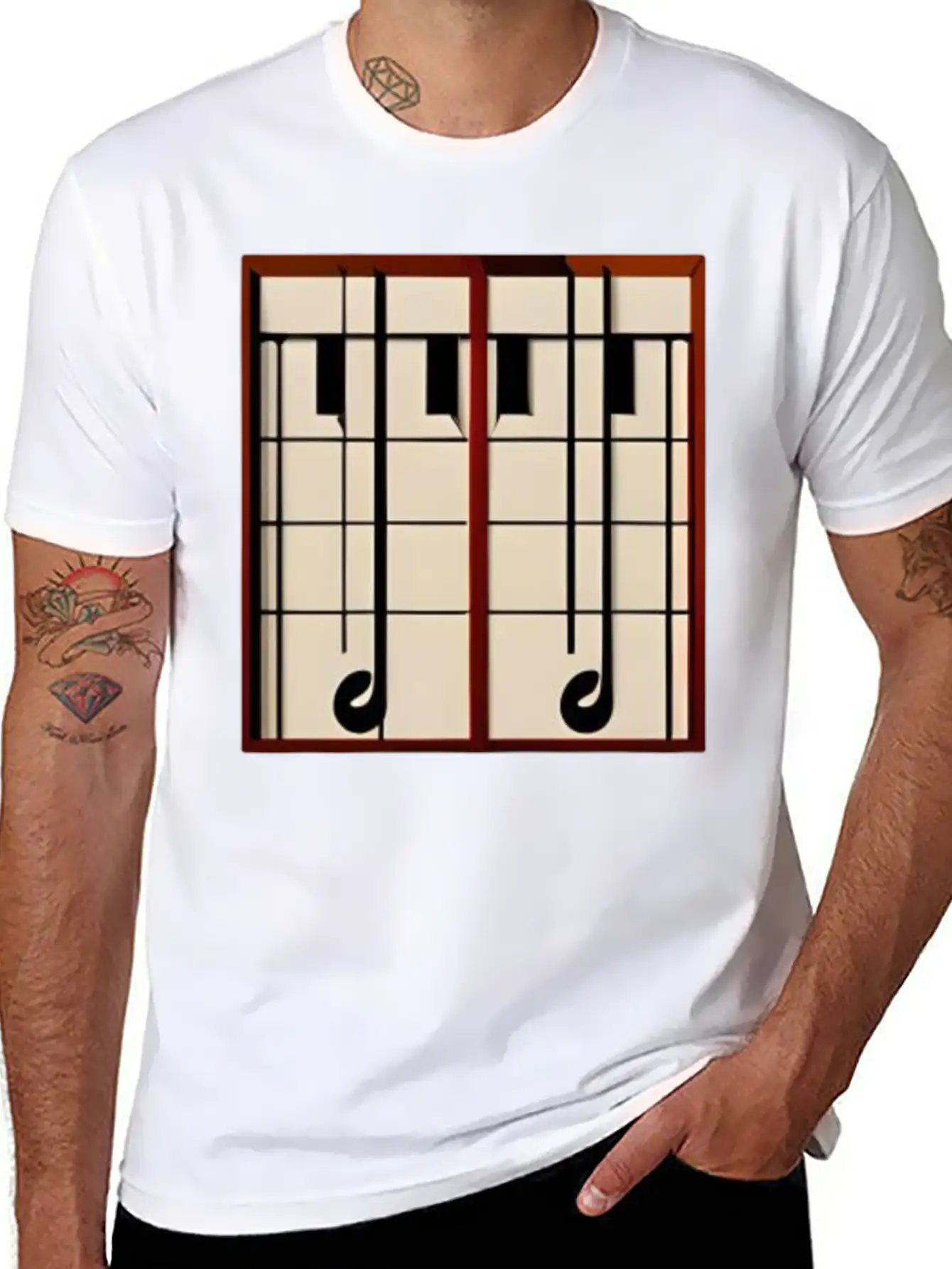 Music Classic Crew Neck Graphic Tee – Everyday Minimal Look