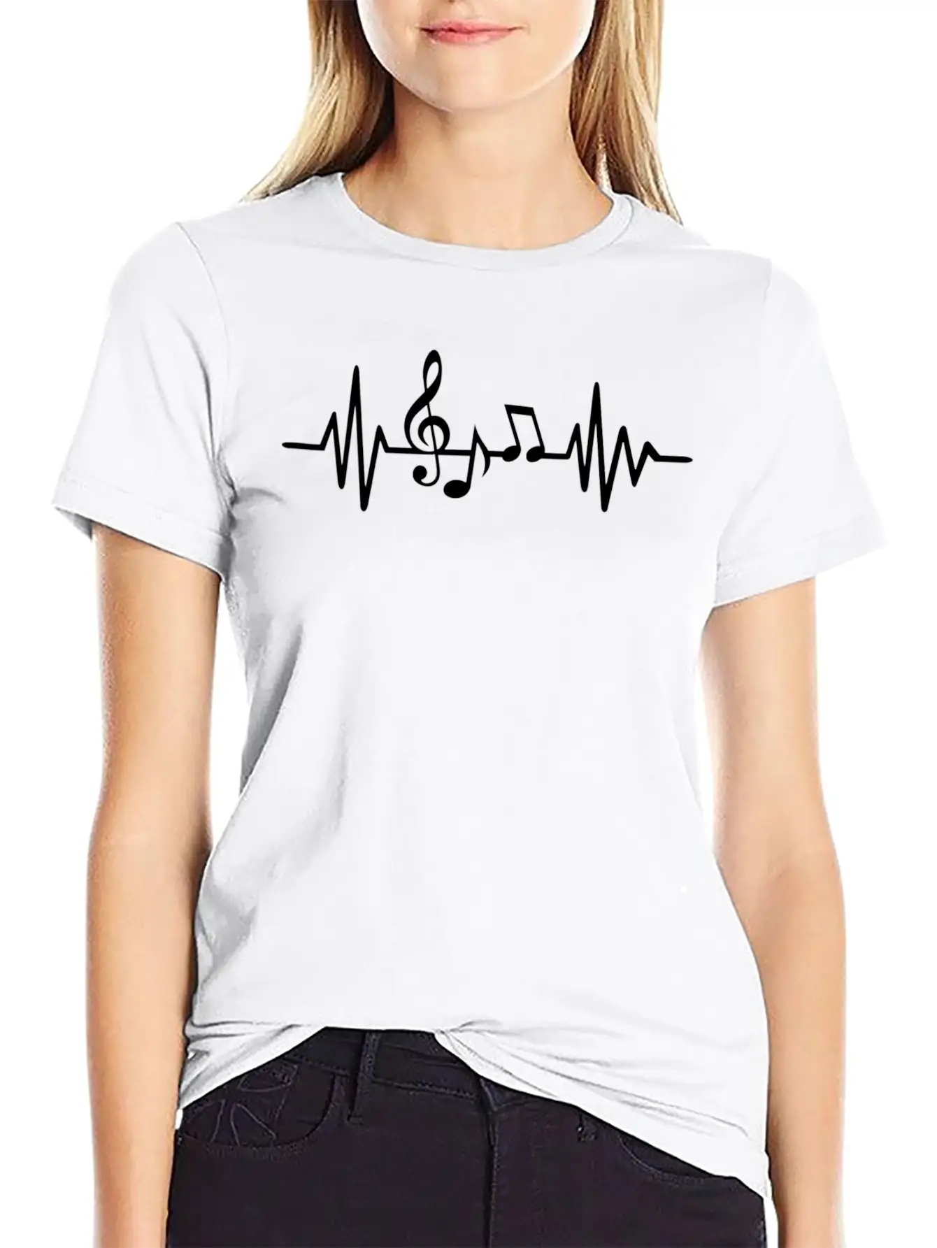 Music Frequency Essential Cotton Tee For Daily Outfits – Unisex Style