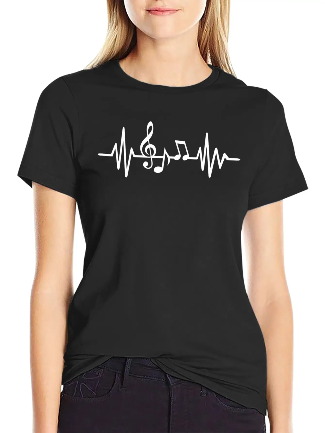 Music Frequency Essential Cotton Tee For Daily Outfits – Unisex Style
