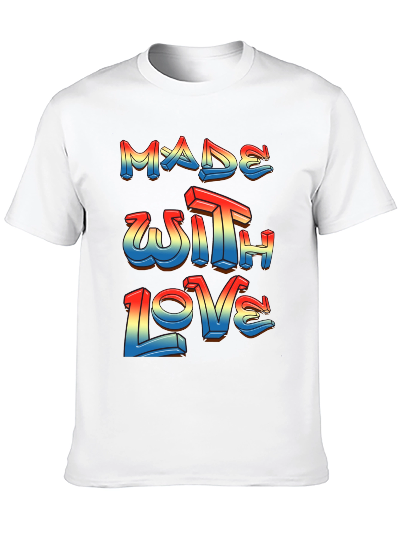 Made With Love Graphic Tee - Soft Black T-Shirt