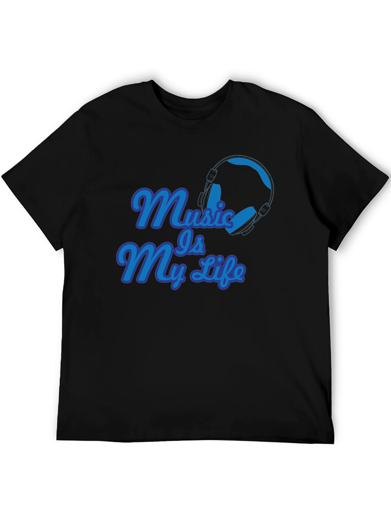 Music Is My Life Black T-Shirt