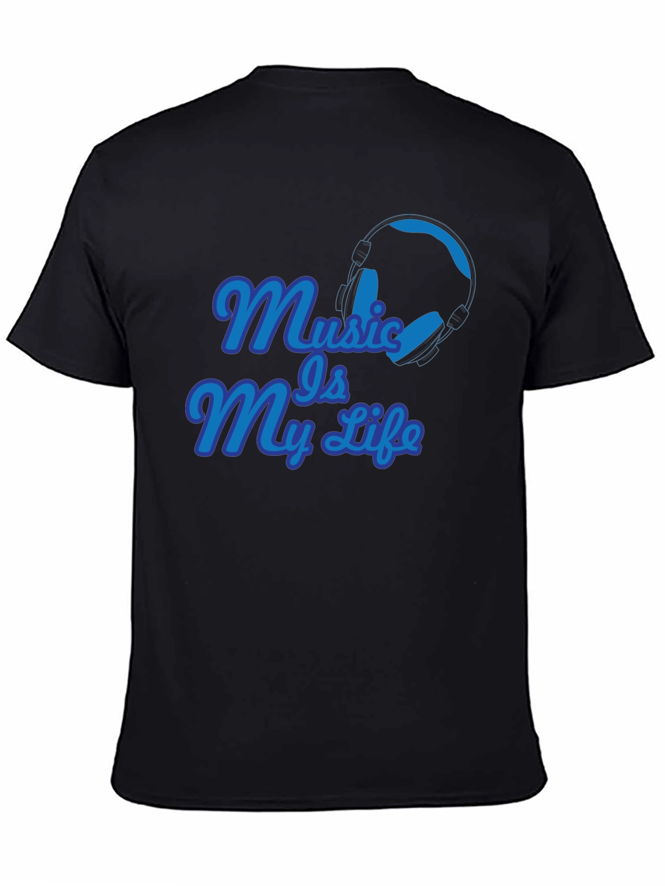 Music Is My Life Black T-Shirt