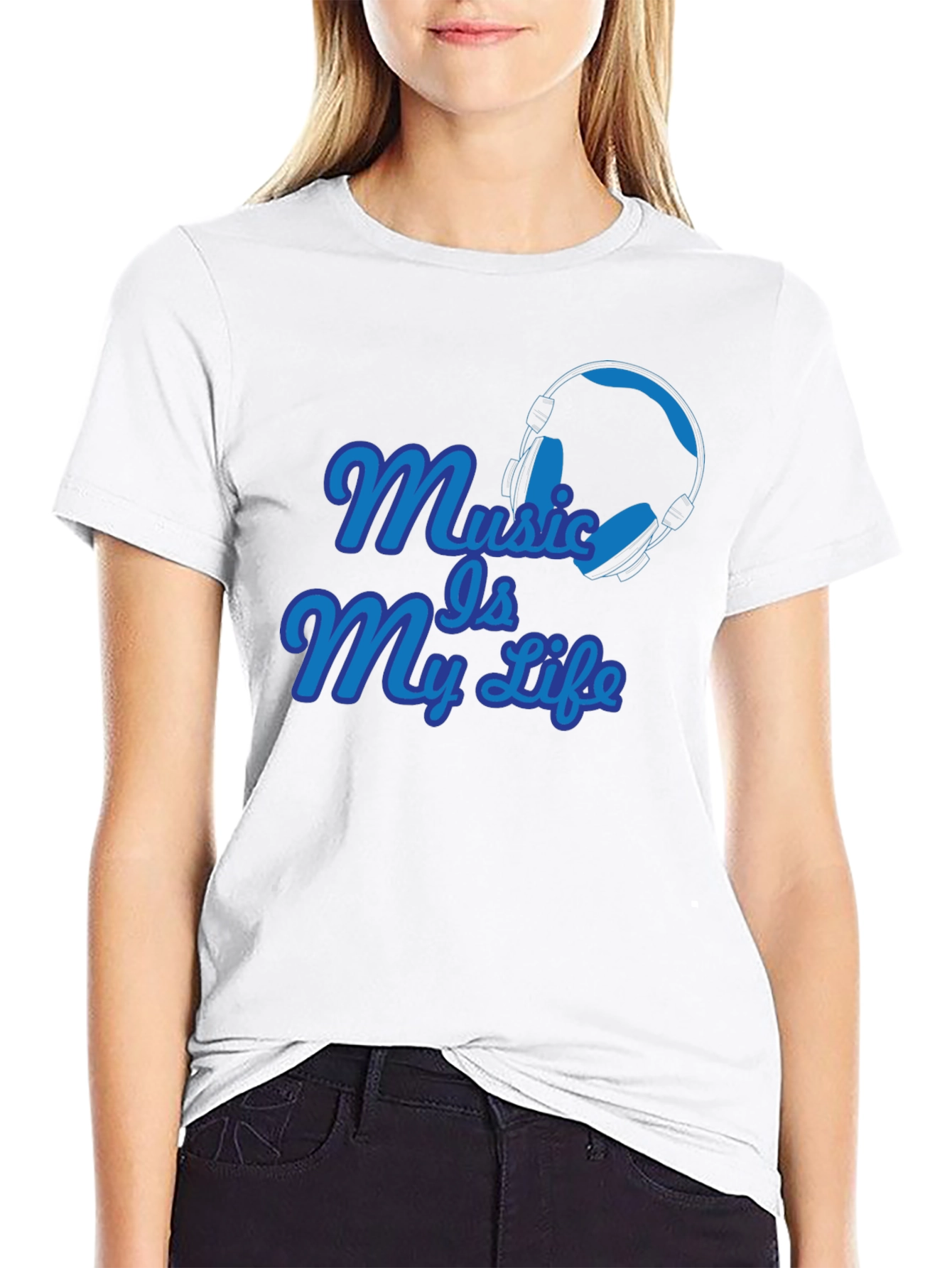 Music Is My Life Black T-Shirt