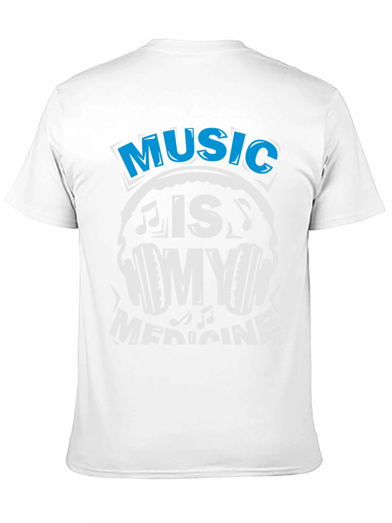 Music Is My Medicine T-Shirt - Black Cotton Tee