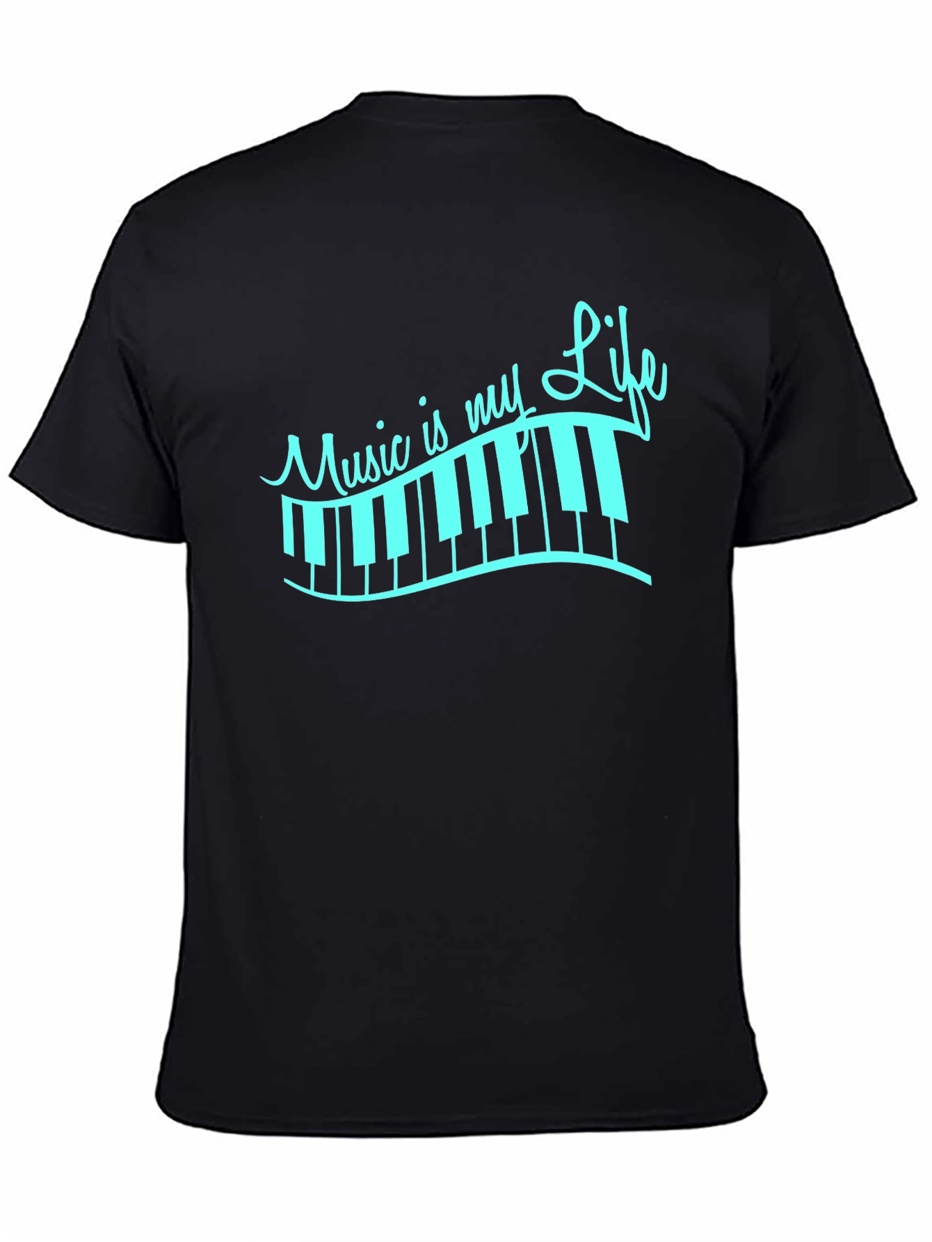 Music Is My Life Piano Keys T-Shirt