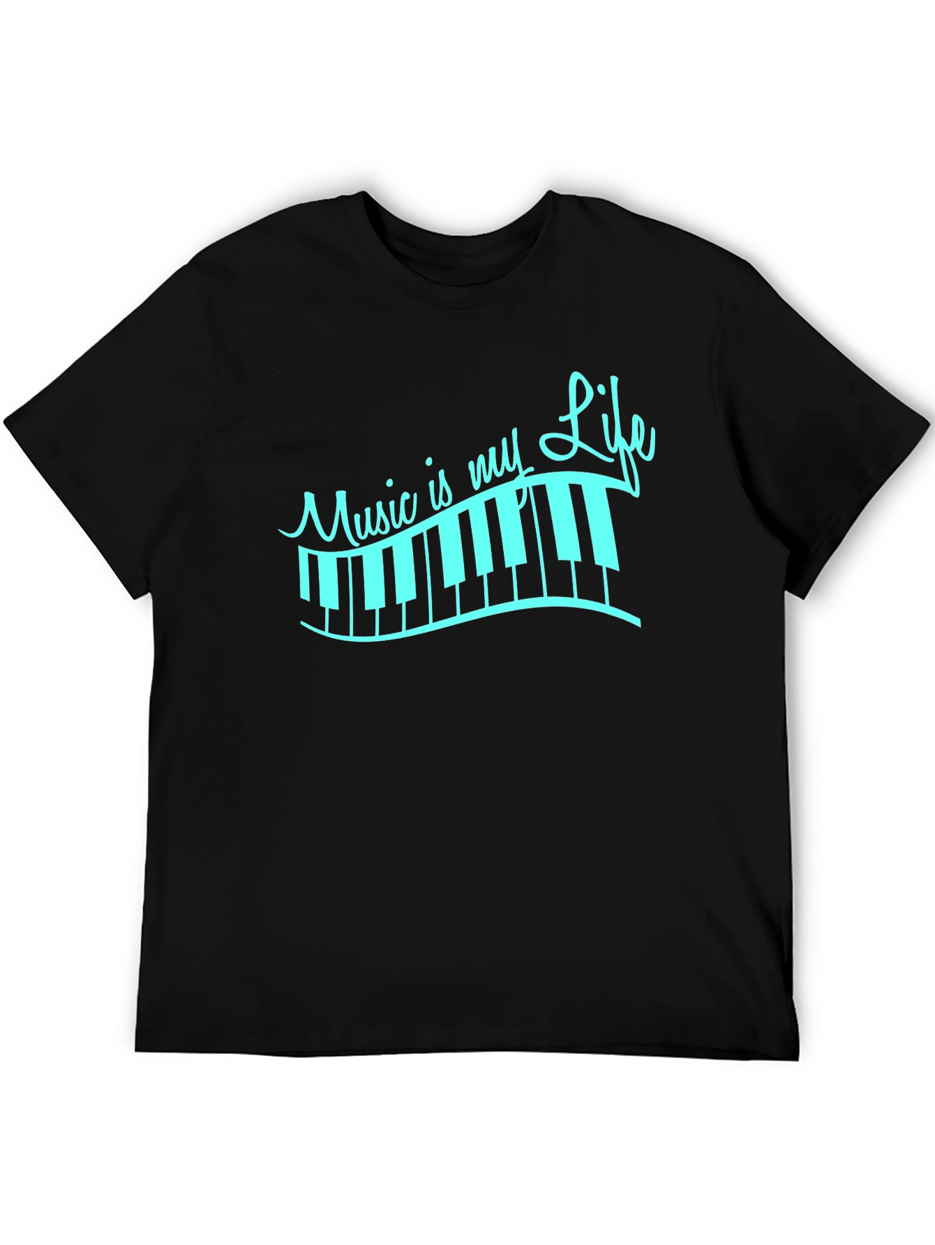 Music Is My Life Piano Keys T-Shirt