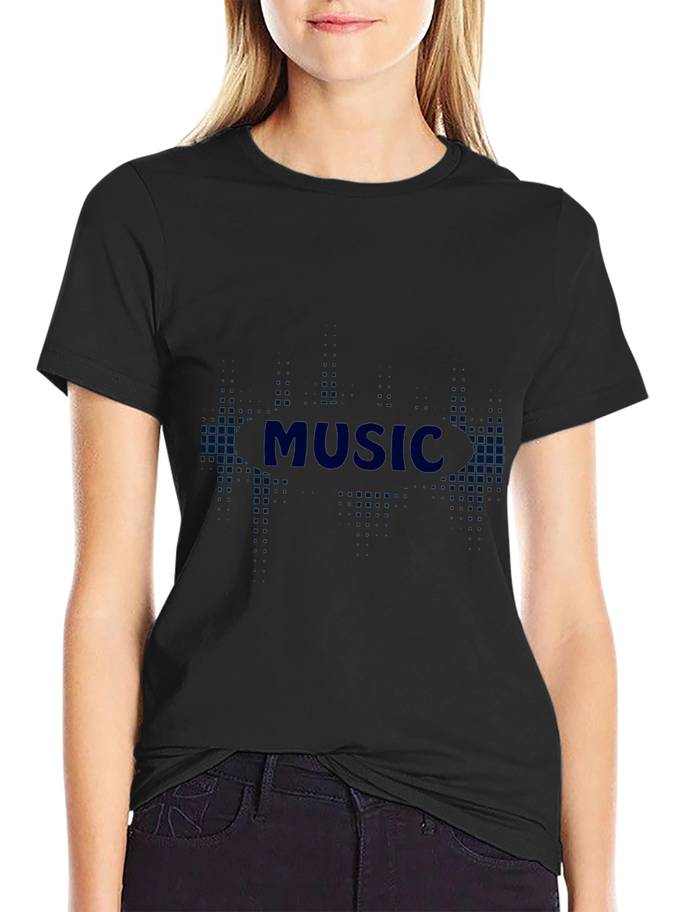 Music Graphic Tee - Black