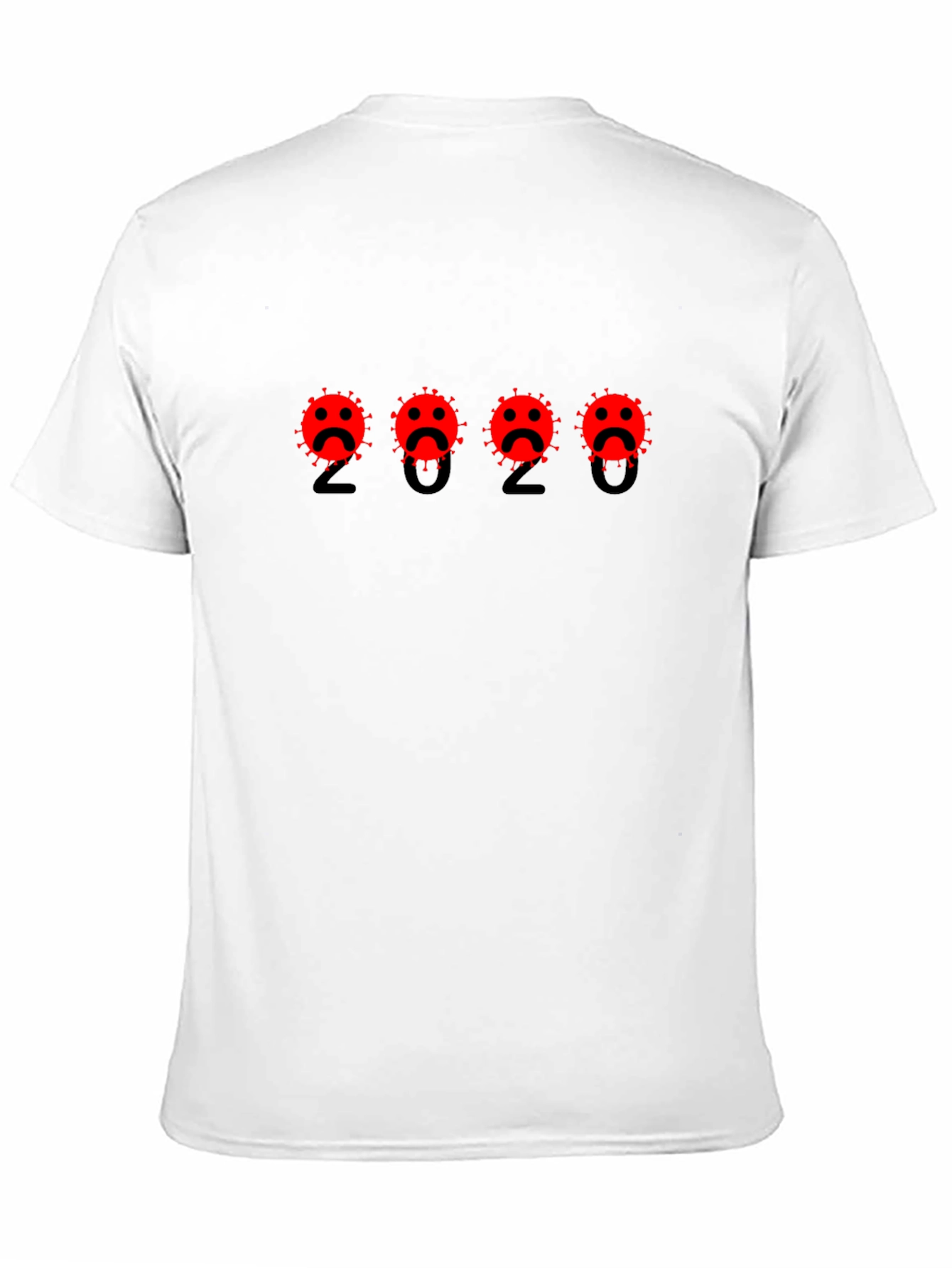 2020 Virus Graphic Tee - Black Cotton Blend Shirt