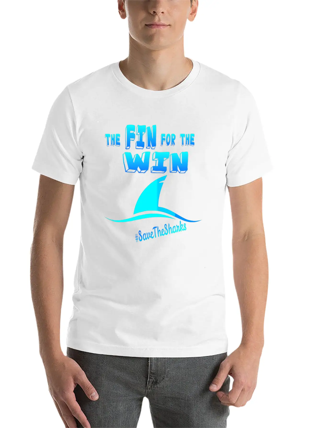 "The Fin For The Win" Essential Cotton Tee For Daily Outfits – Unisex Style