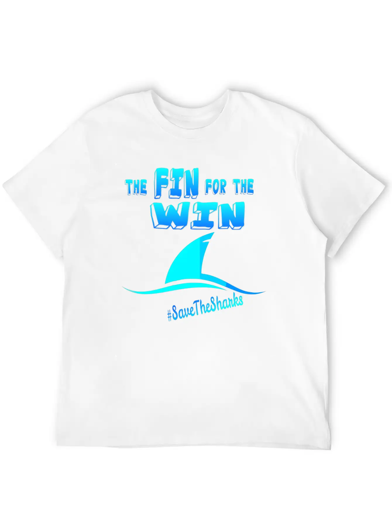 "The Fin For The Win" Essential Cotton Tee For Daily Outfits – Unisex Style