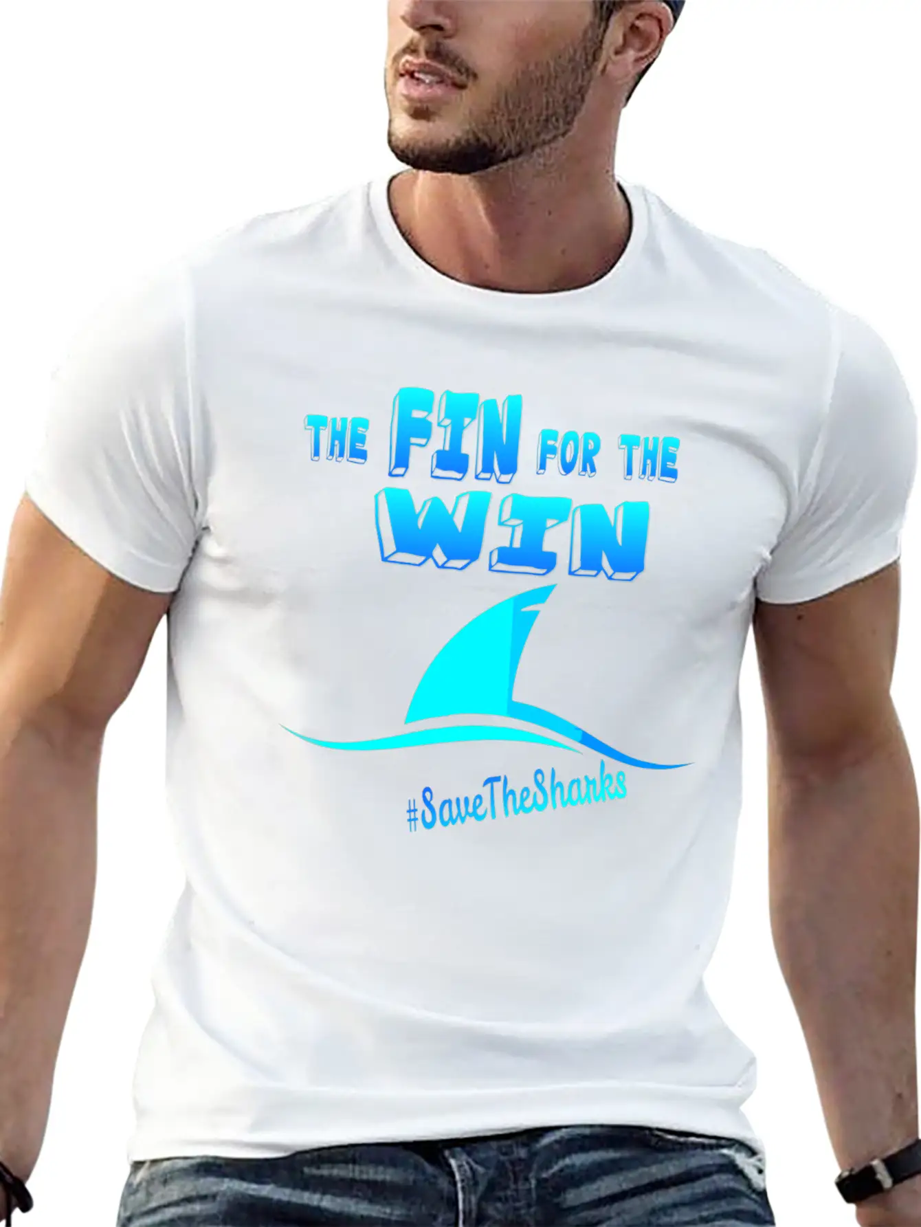 "The Fin For The Win" Essential Cotton Tee For Daily Outfits – Unisex Style
