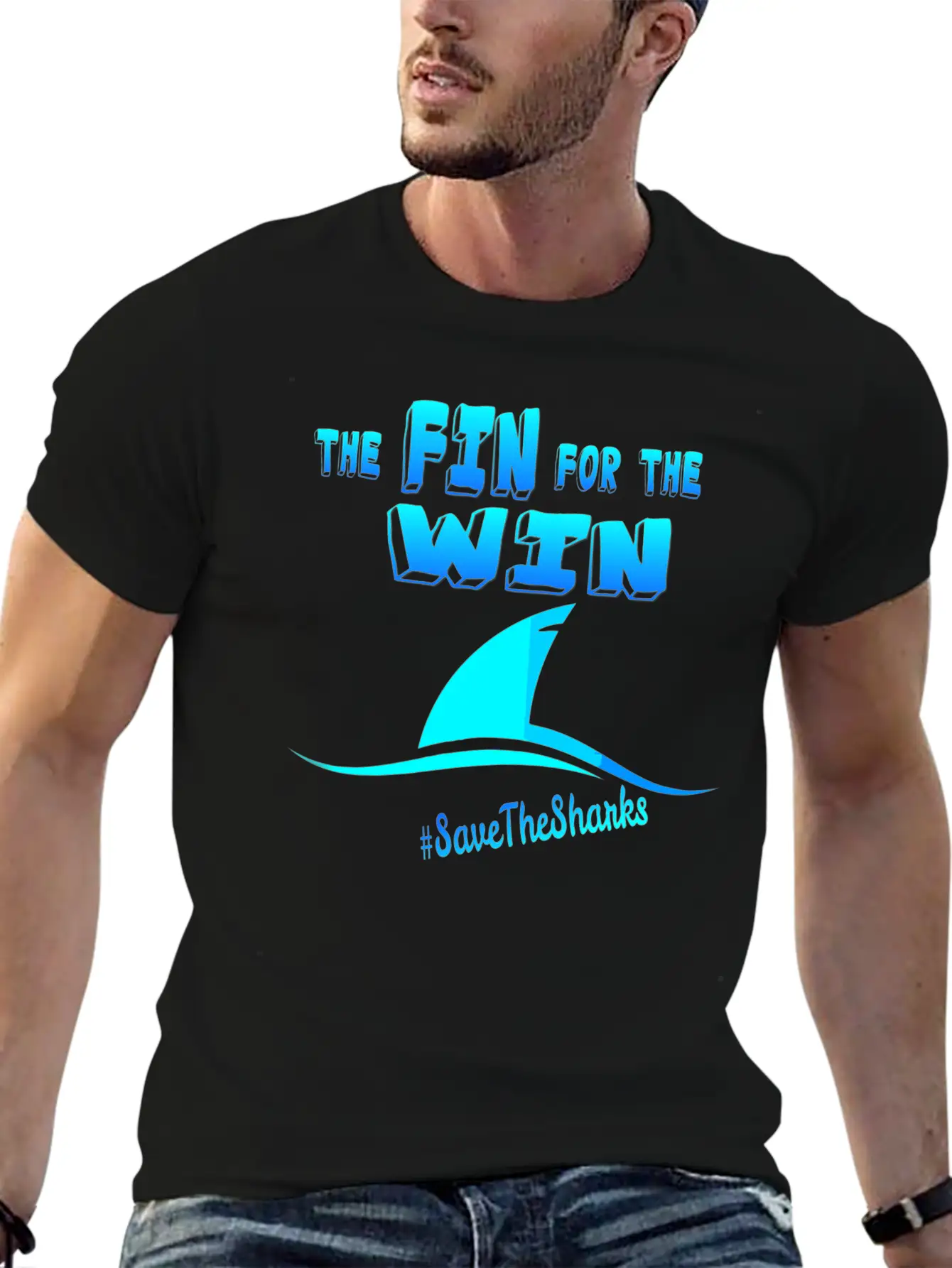 "The Fin For The Win" Essential Cotton Tee For Daily Outfits – Unisex Style