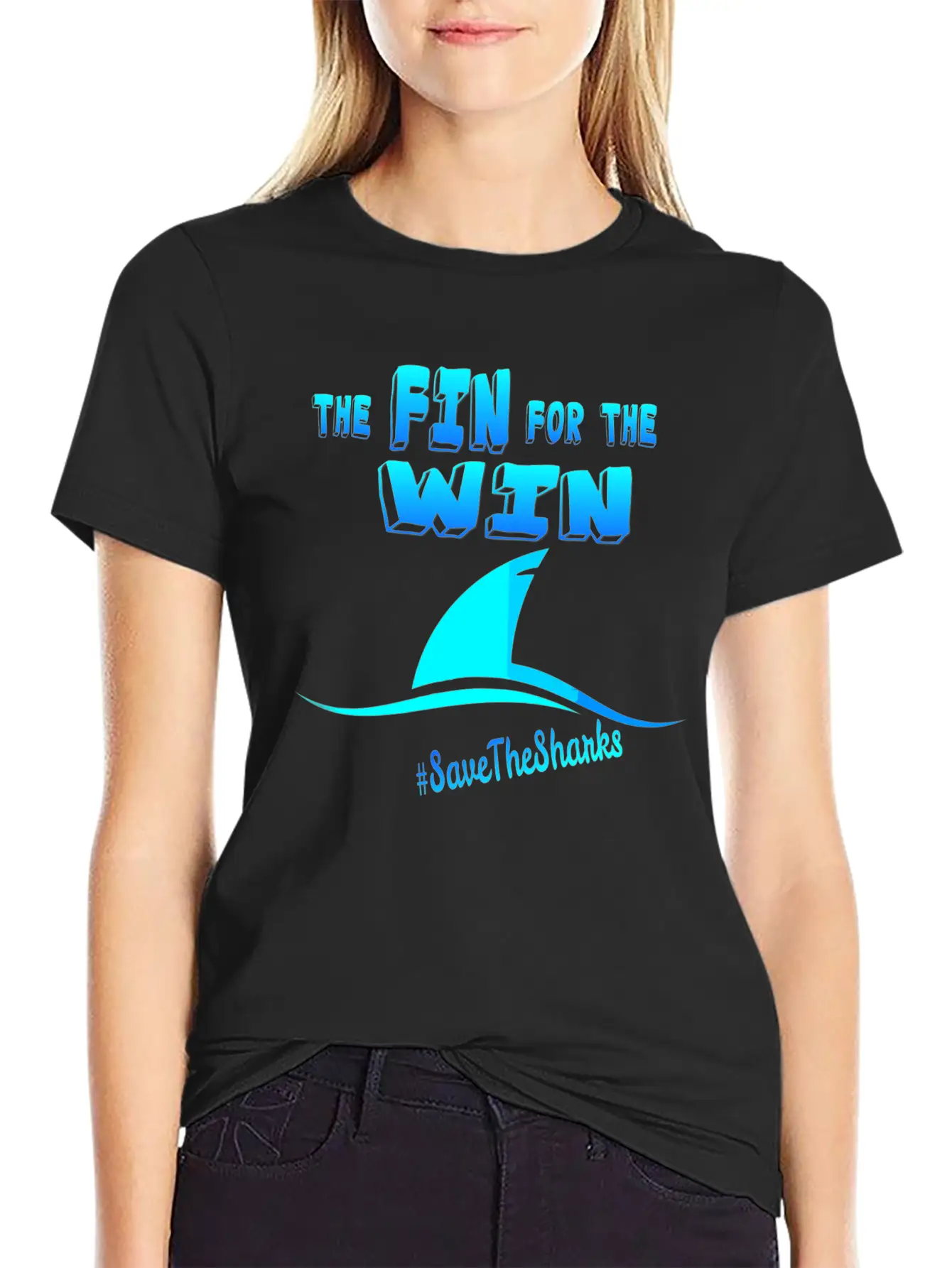 "The Fin For The Win" Essential Cotton Tee For Daily Outfits – Unisex Style