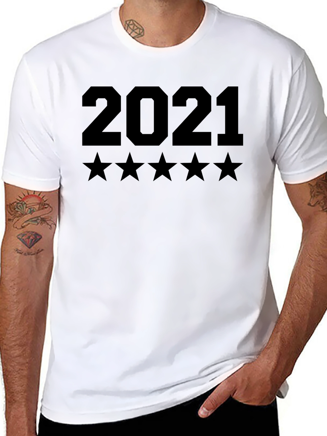 2021 Five-Star Black T-Shirt