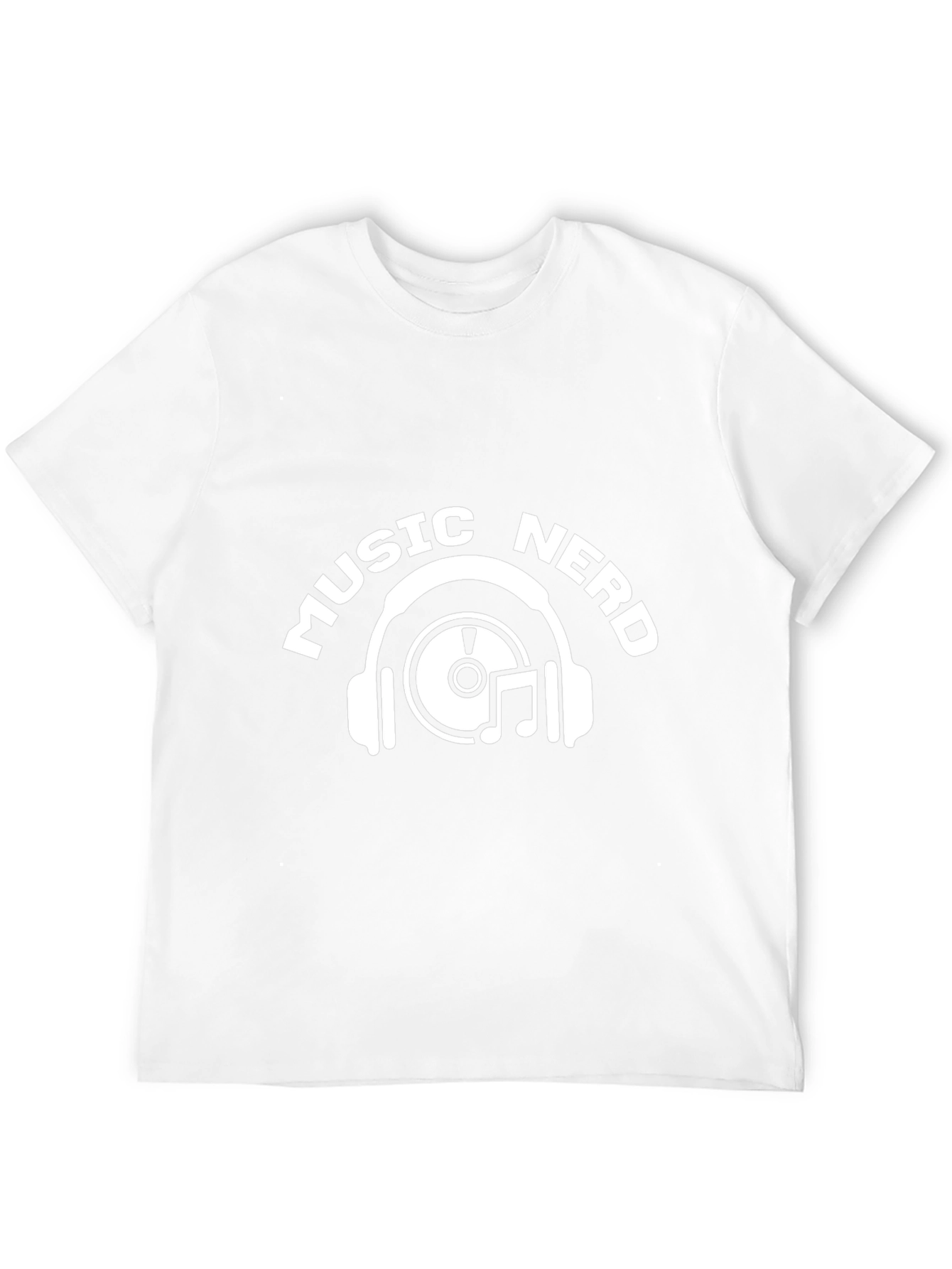 Music Nerd Graphic T-Shirt - Black