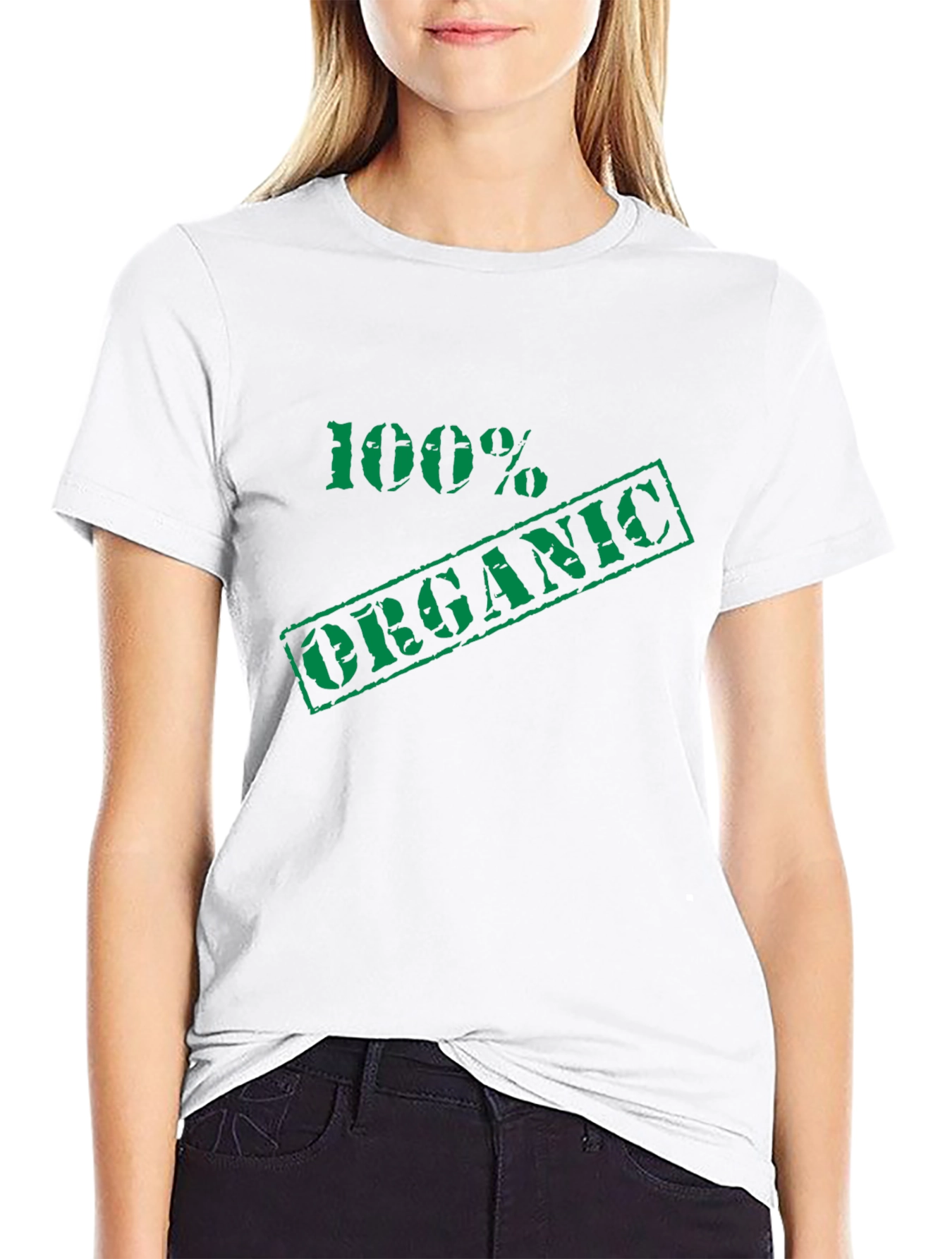 100% Organic Graphic Tee - Black Cotton T-Shirt