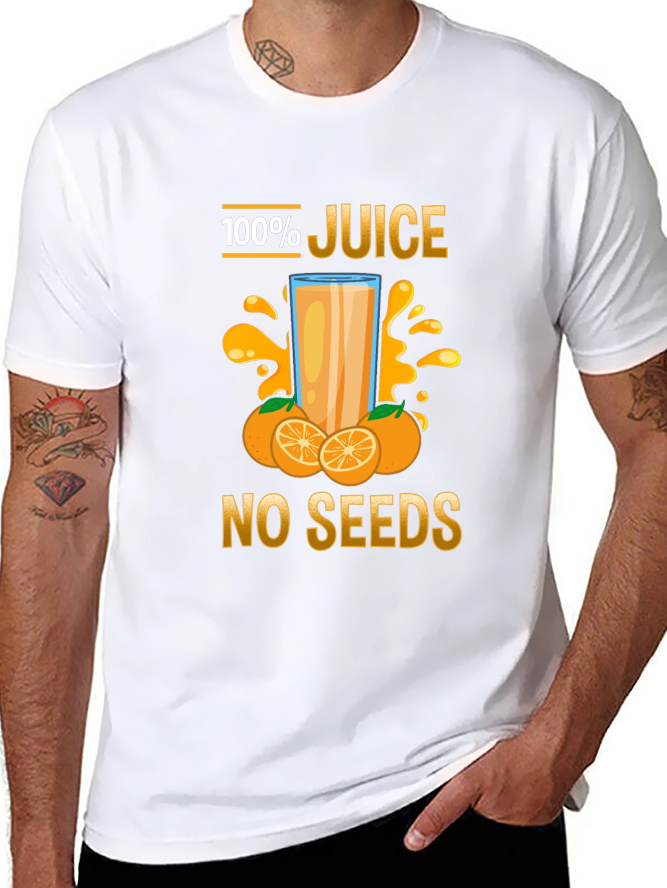 100% Juice No Seeds Graphic Tee