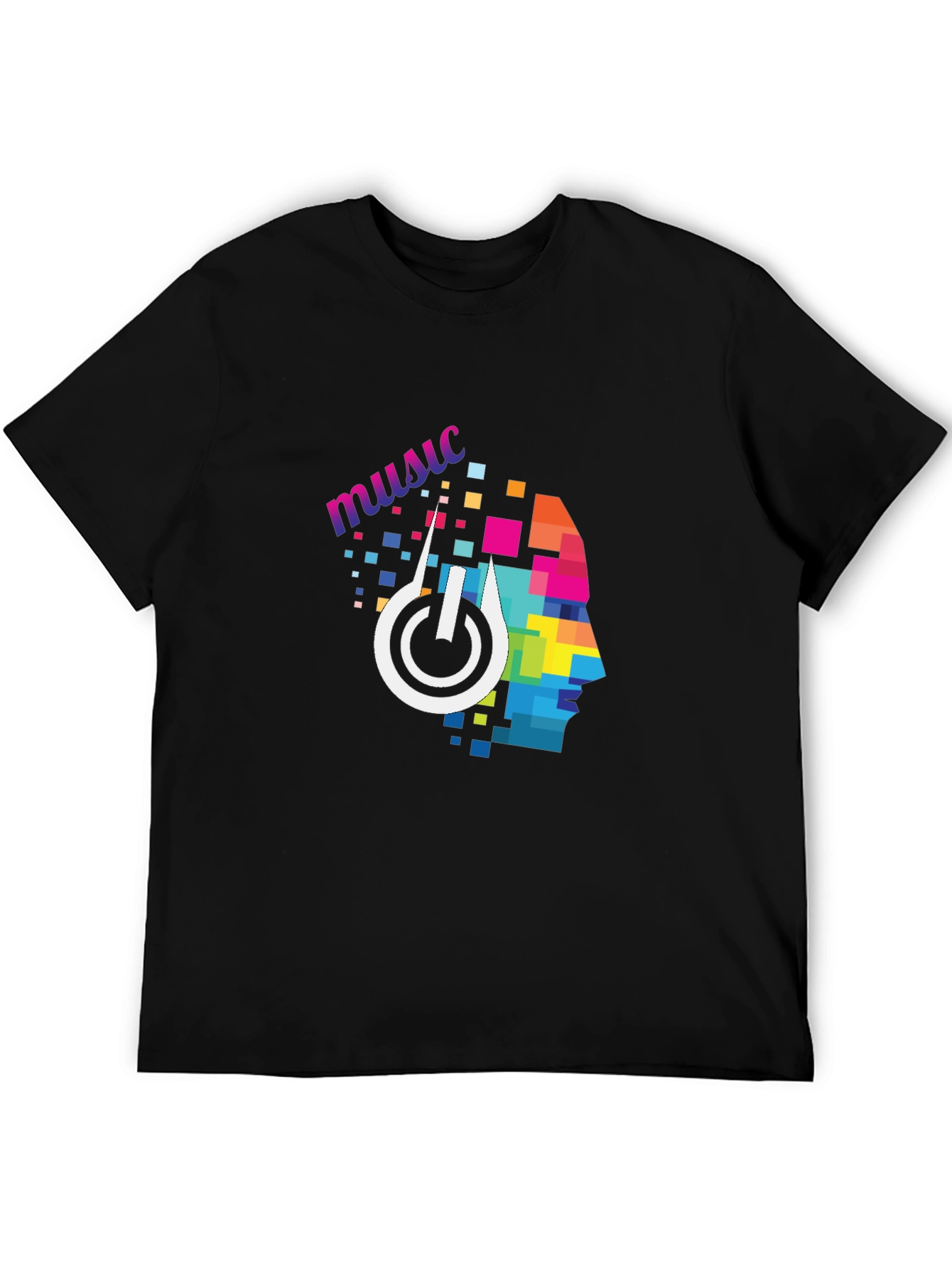 Music Lover Tee: Abstract Headphone Design