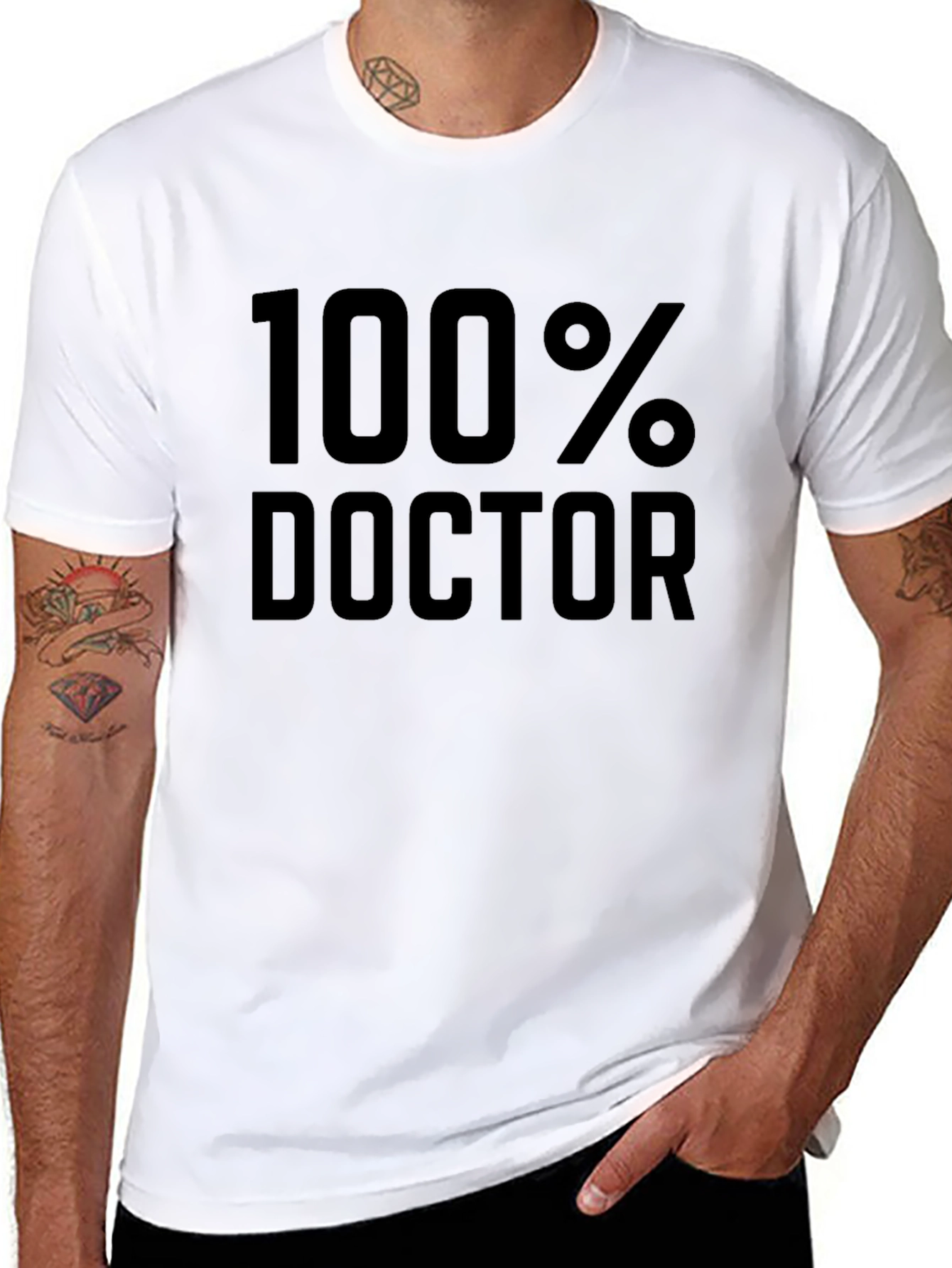 100% Doctor T-Shirt - Funny Medical Gift