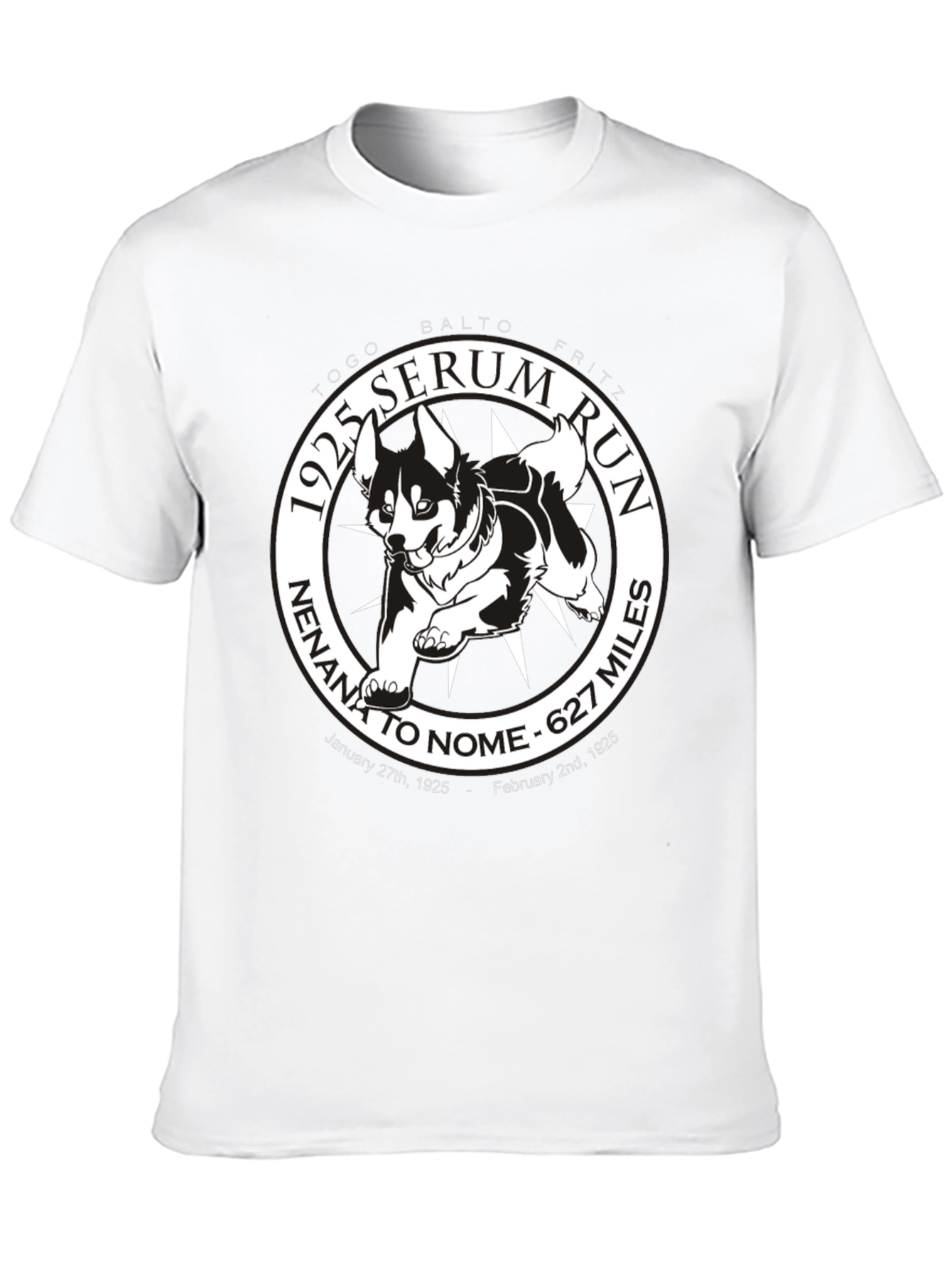 1925 Serum Run T-Shirt - Togo Balto Fritz