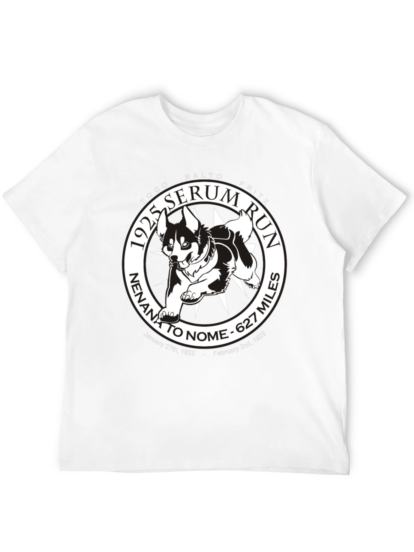 1925 Serum Run T-Shirt - Togo Balto Fritz