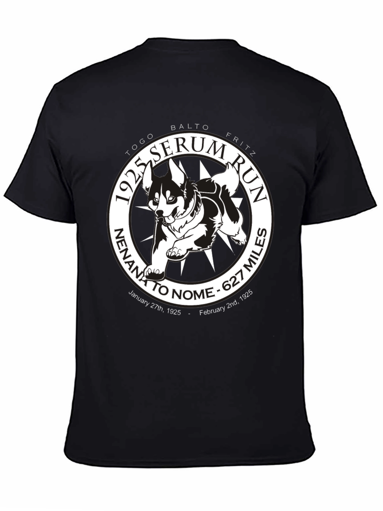 1925 Serum Run T-Shirt - Togo Balto Fritz
