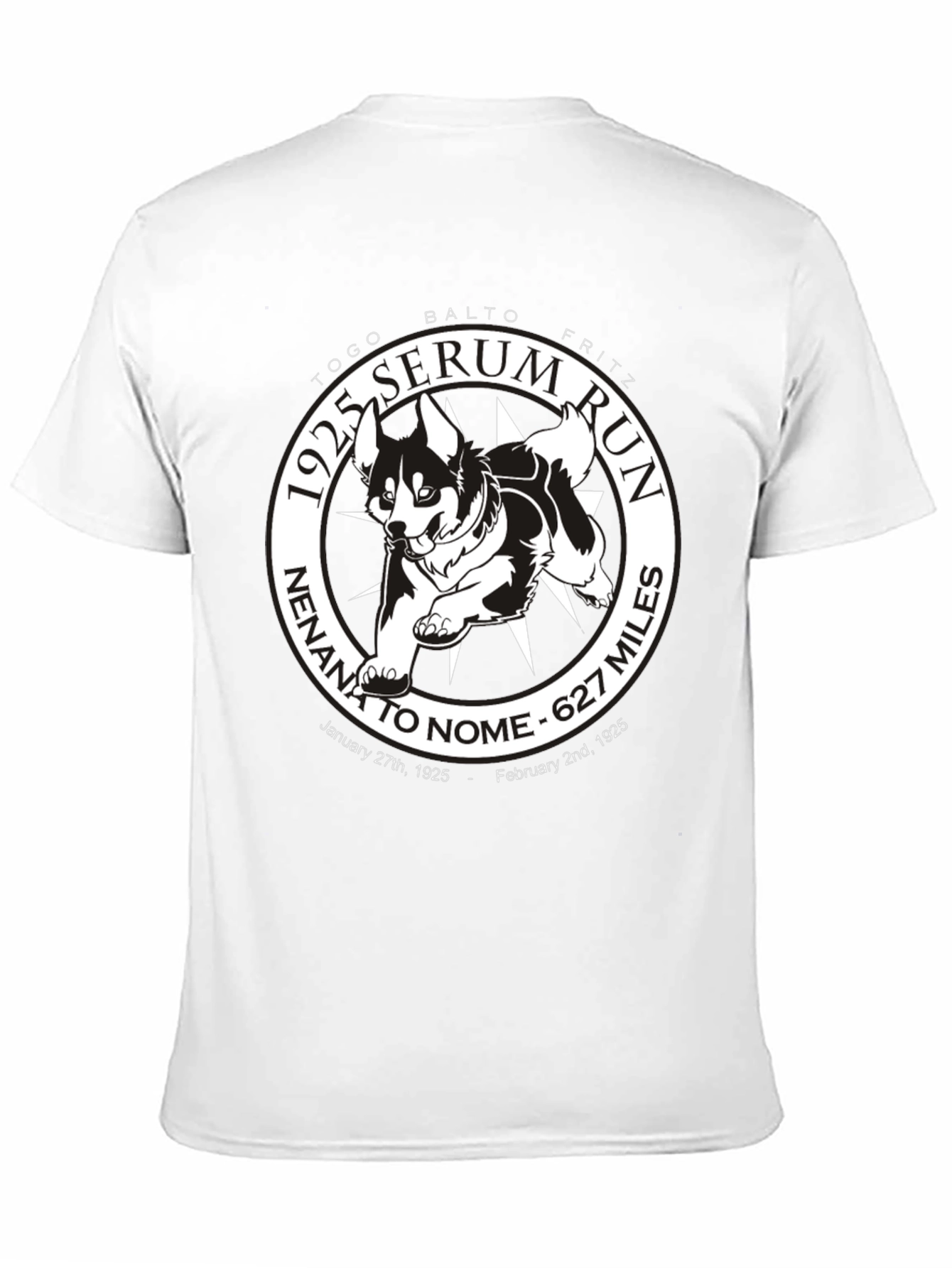 1925 Serum Run T-Shirt - Togo Balto Fritz