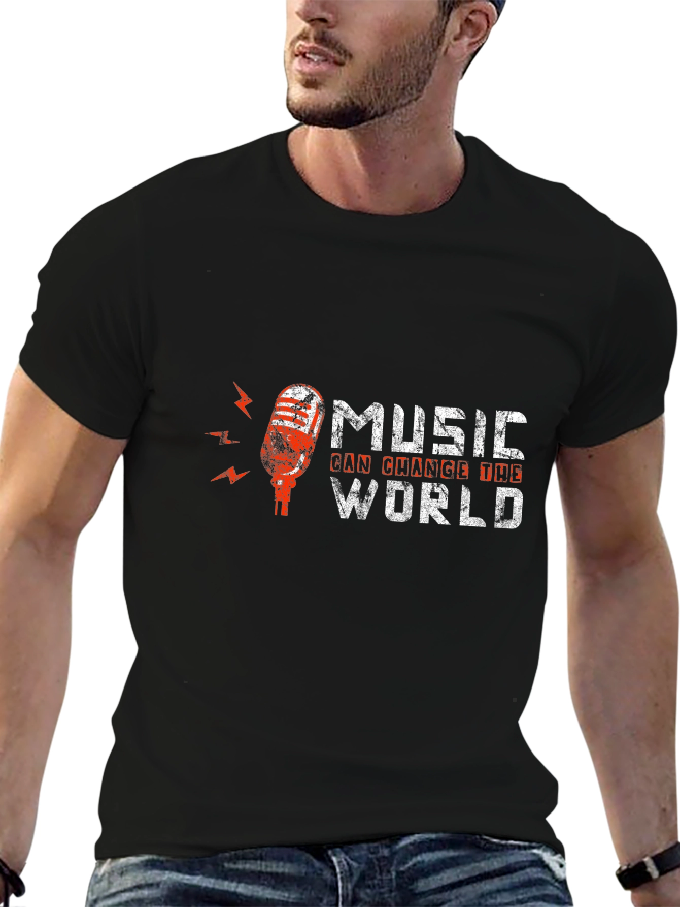 Music Can Change the World Graphic T-Shirt