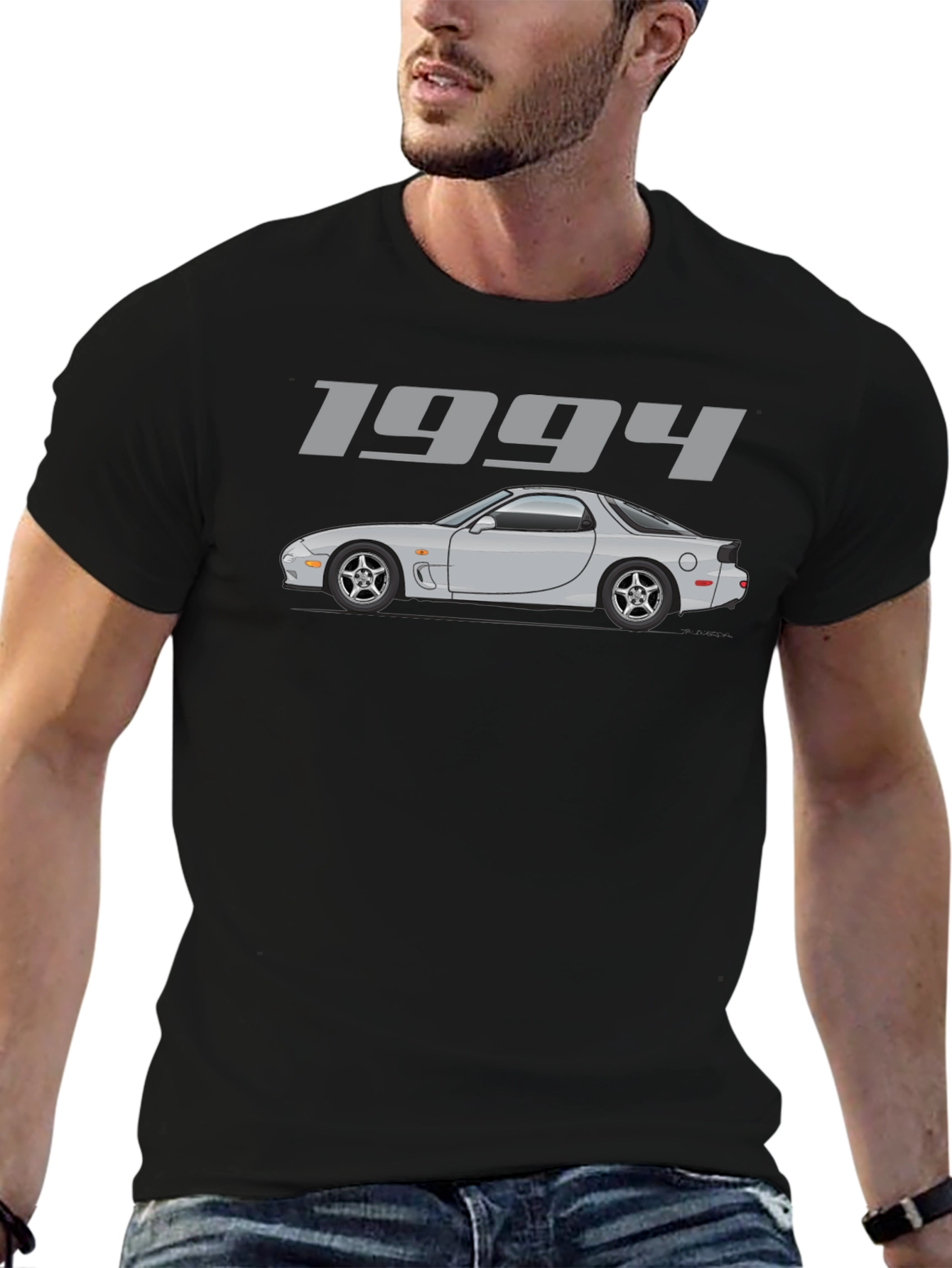 1994 Car Graphic T-Shirt - Black