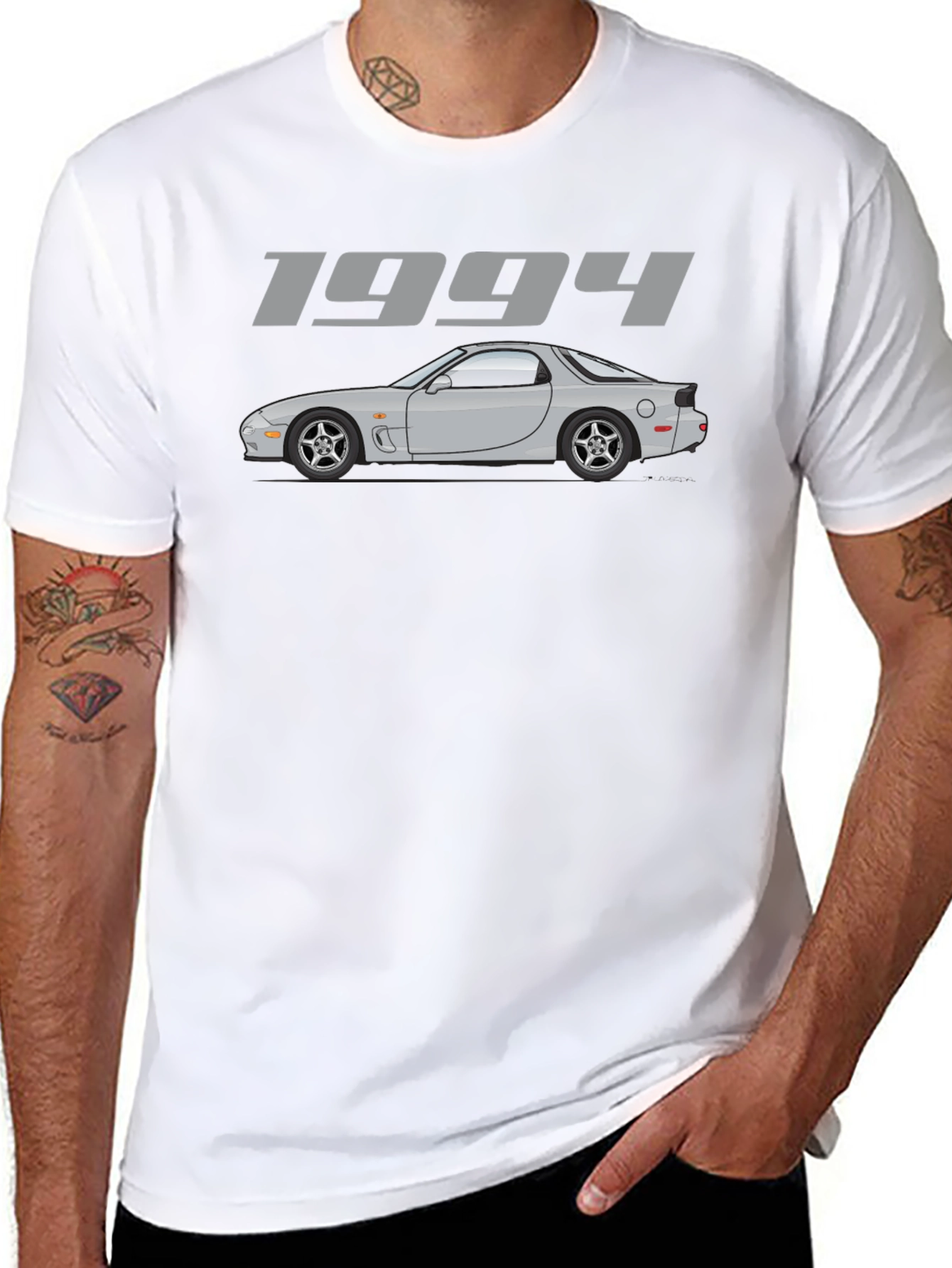 1994 Car Graphic T-Shirt - Black