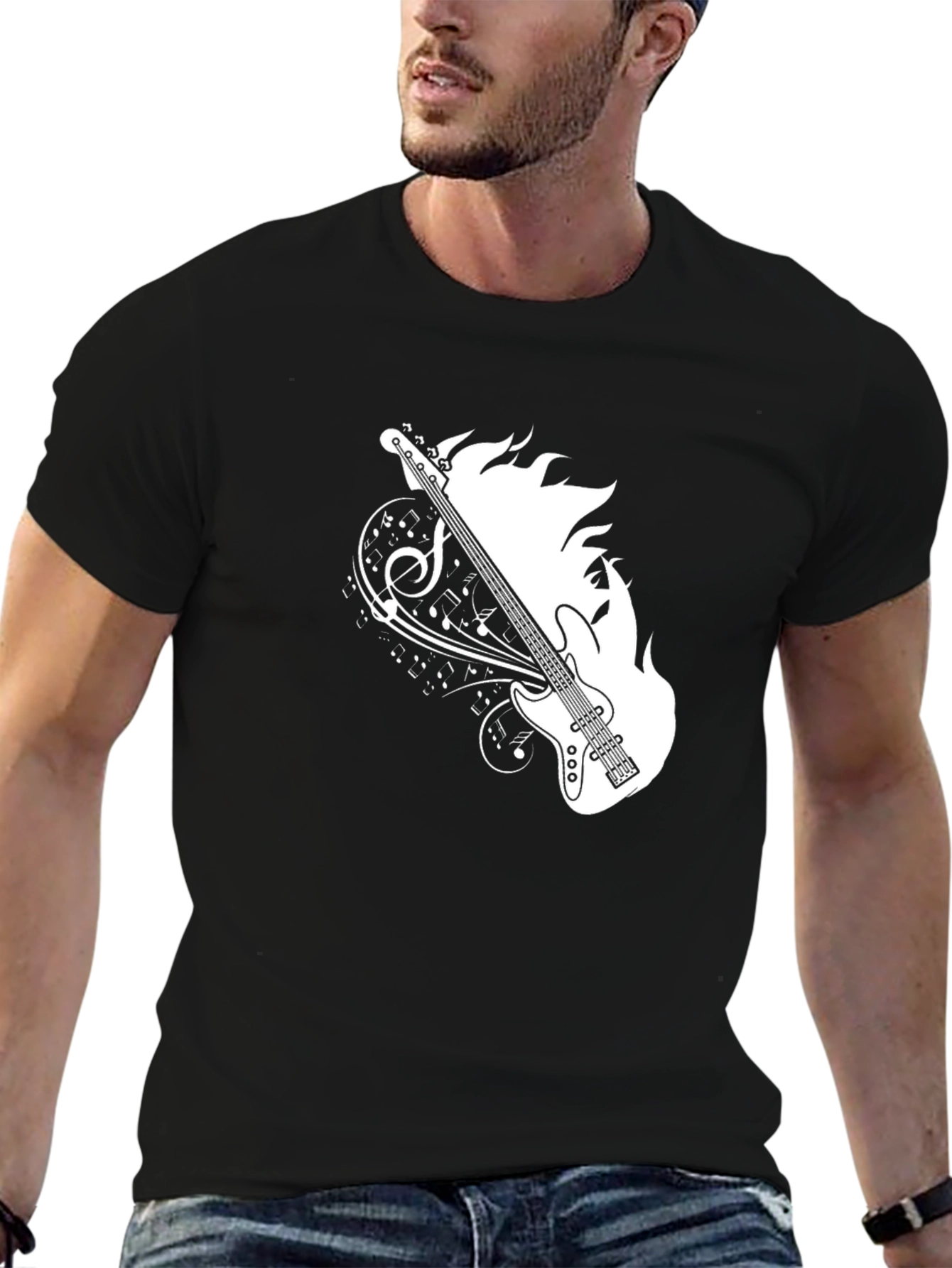 Music Guitar Graphic T-Shirt