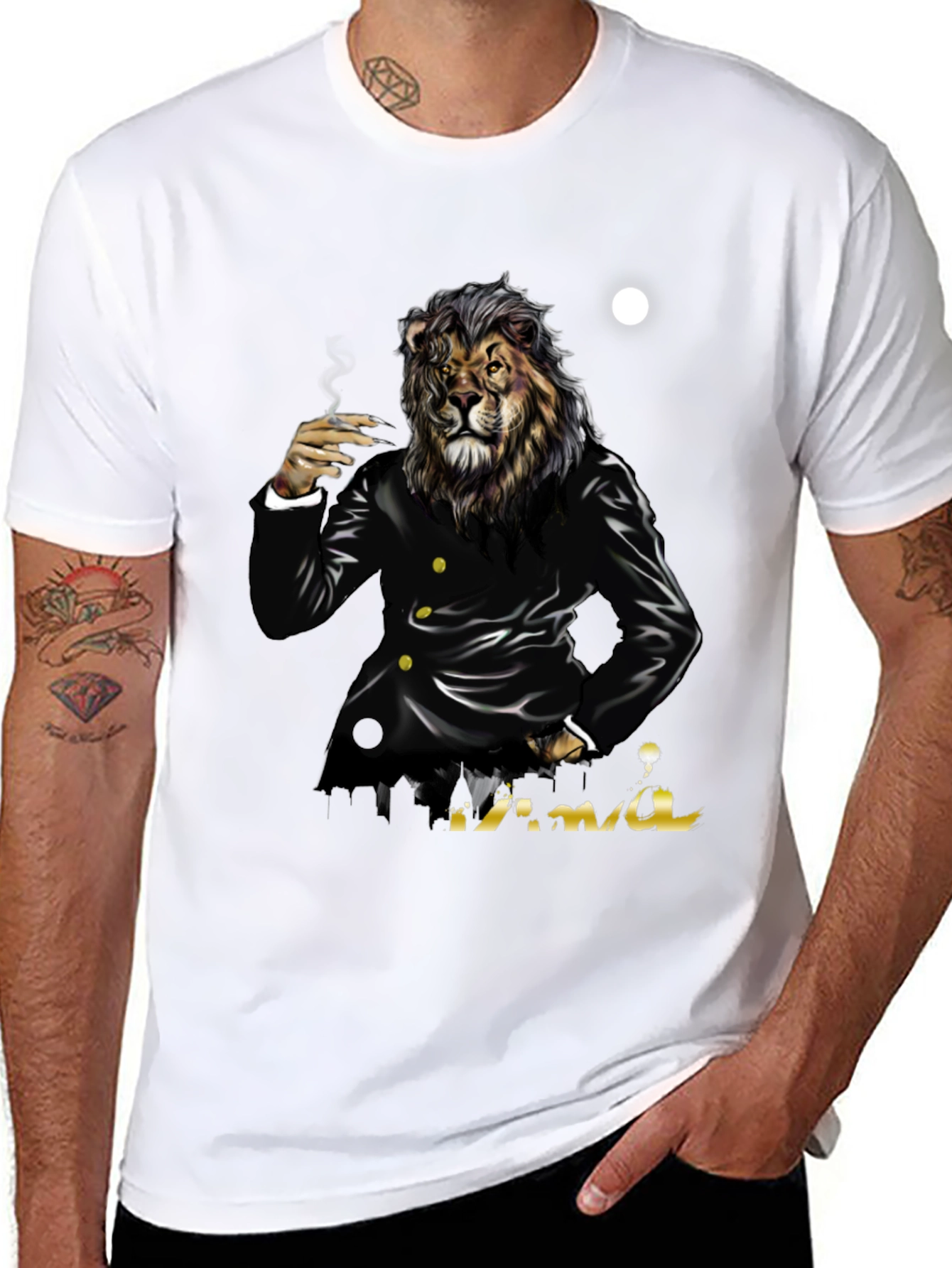Lion Boss T-Shirt - Unique Graphic Tee