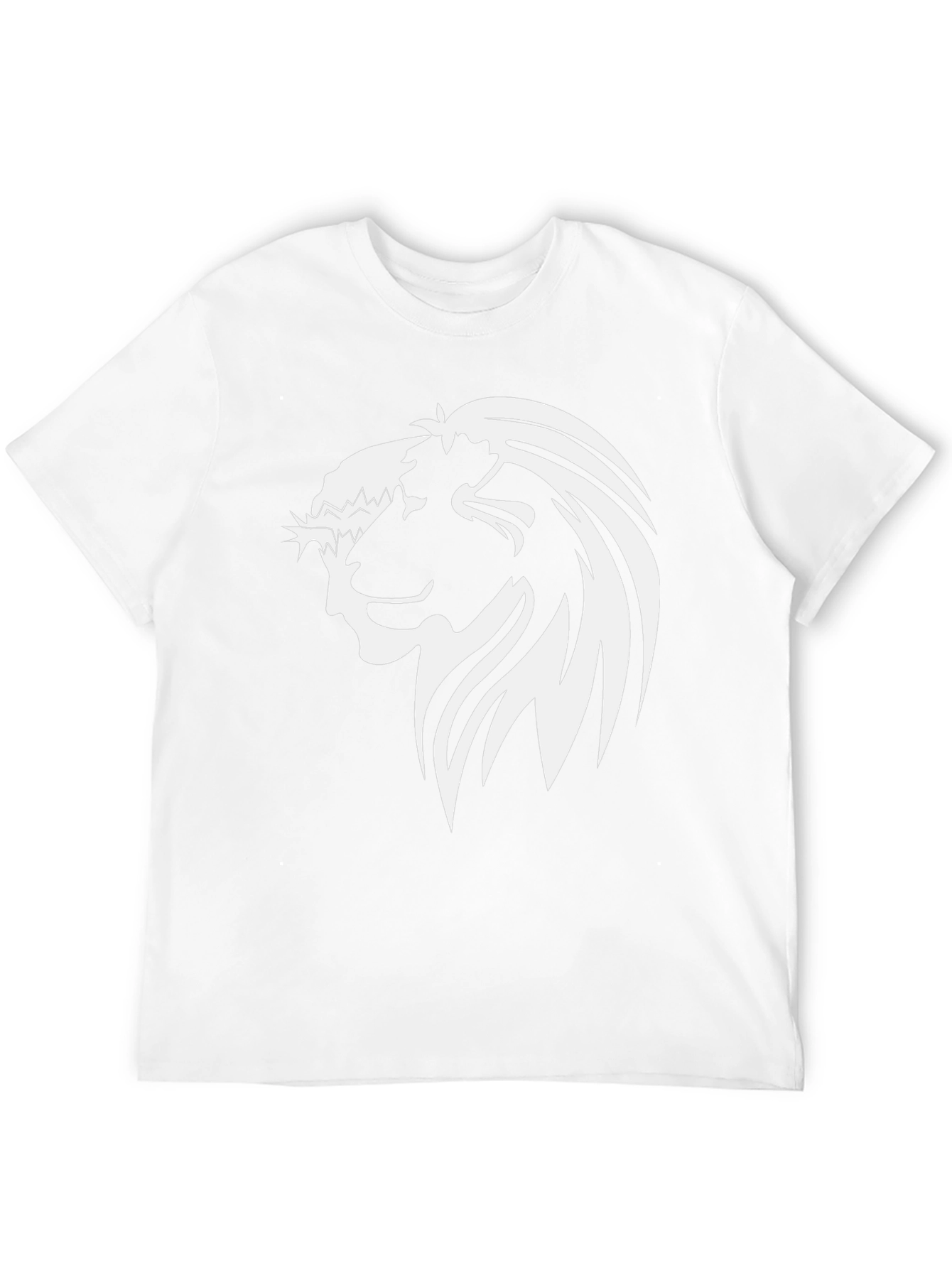 Lion and Jesus Graphic Tee - Black