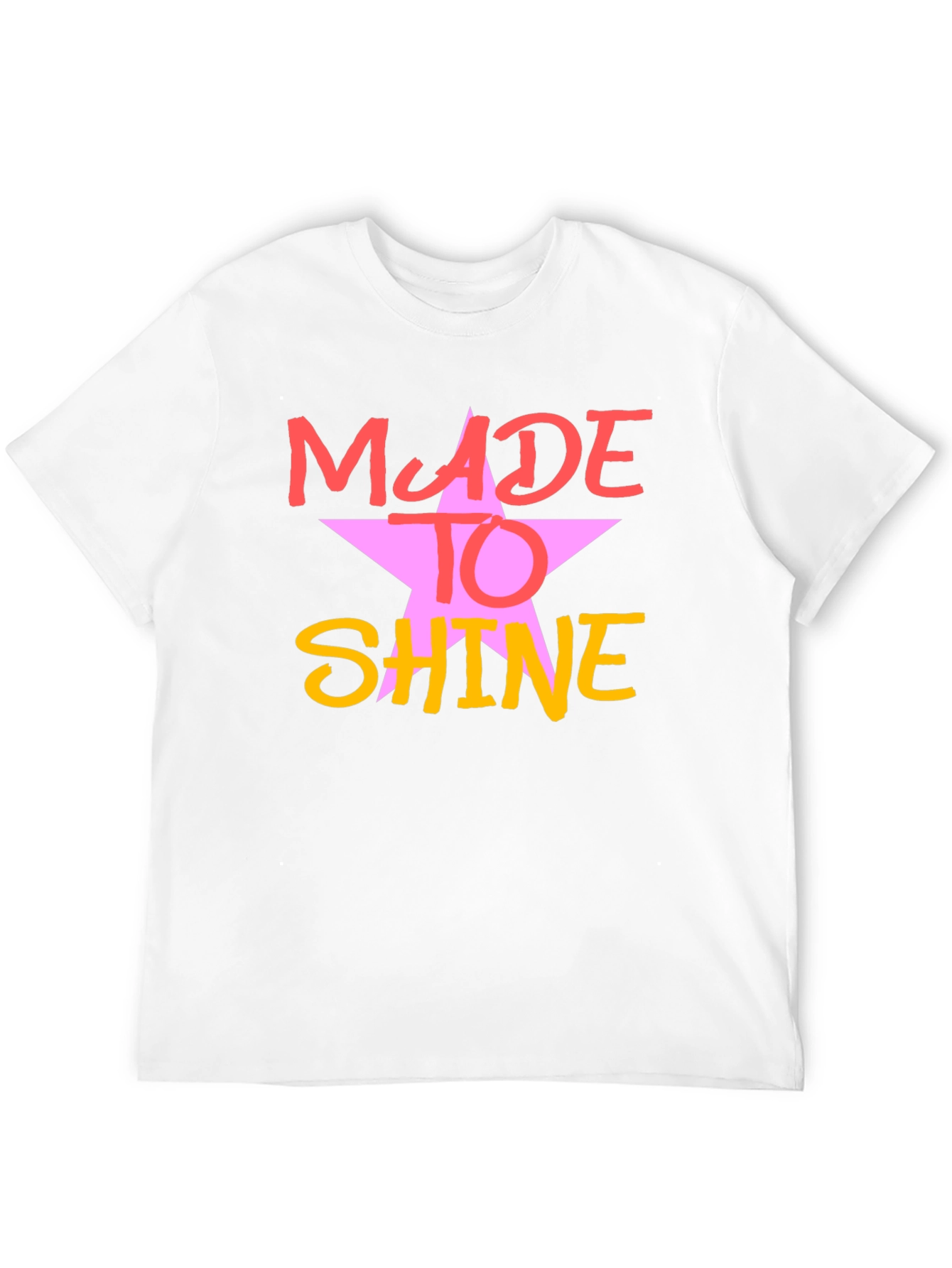 Made To Shine Black Graphic Tee