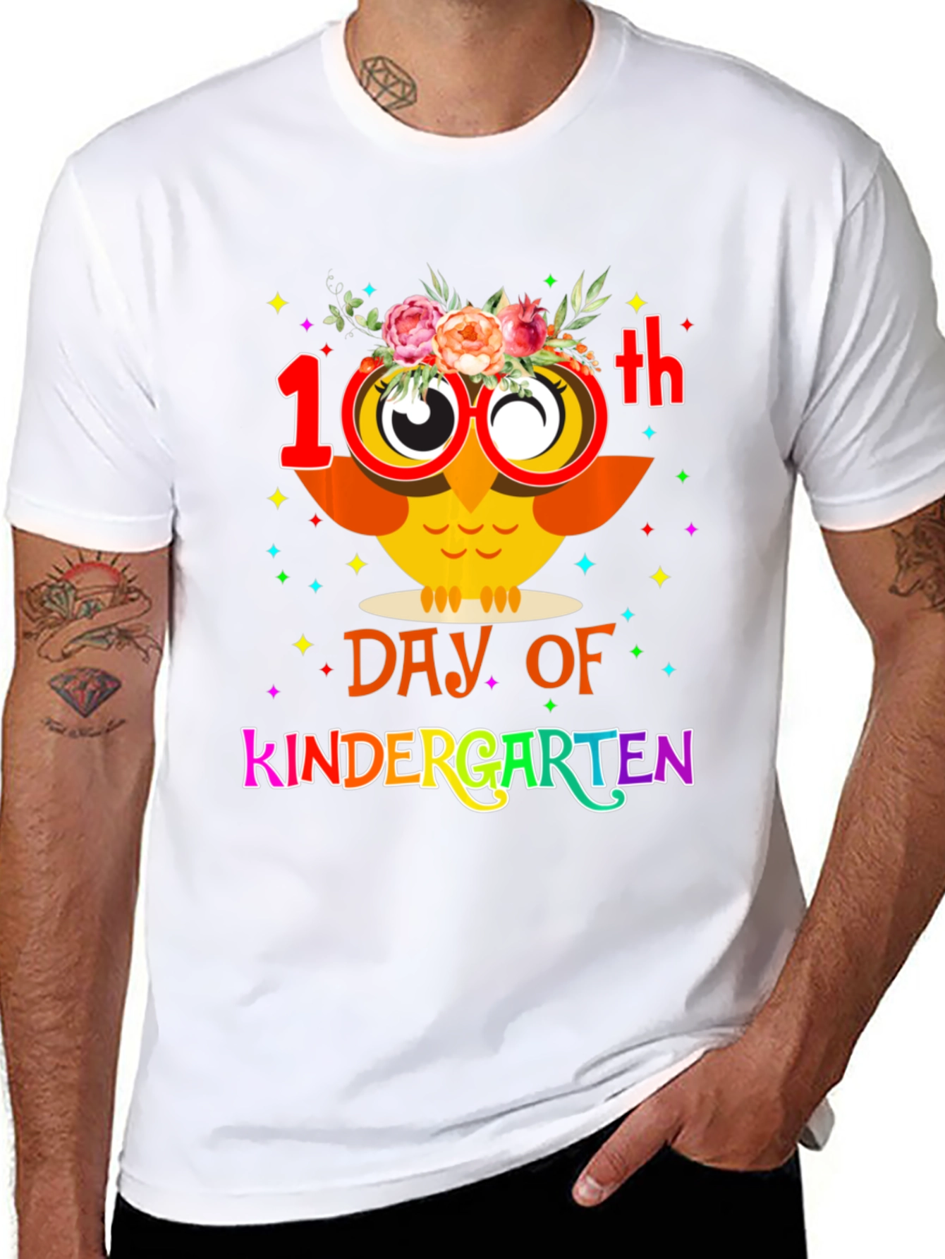 100th Day of Kindergarten Owl T-Shirt