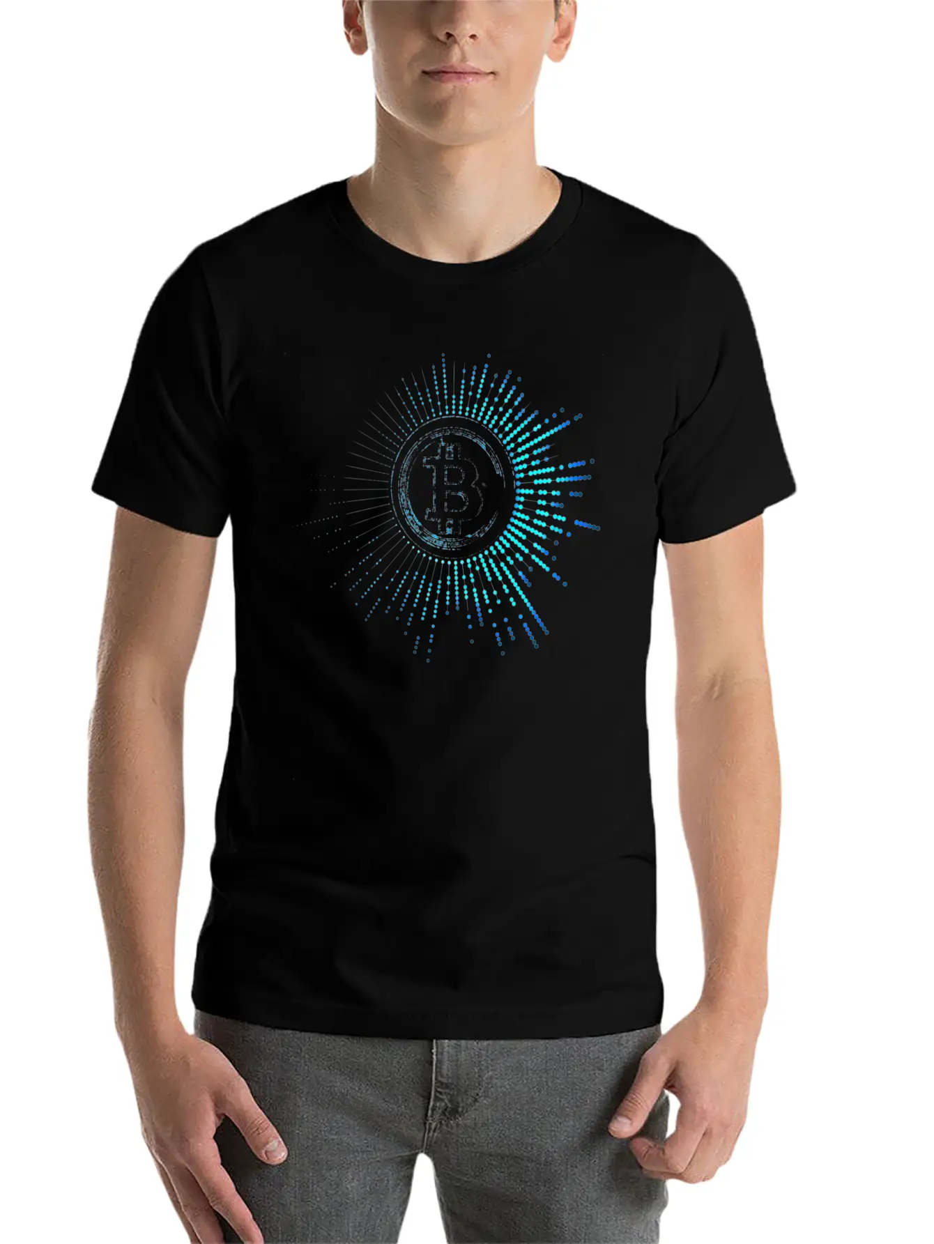 1 Bitcoin Classic Crew Neck Graphic Tee – Everyday Minimal Look