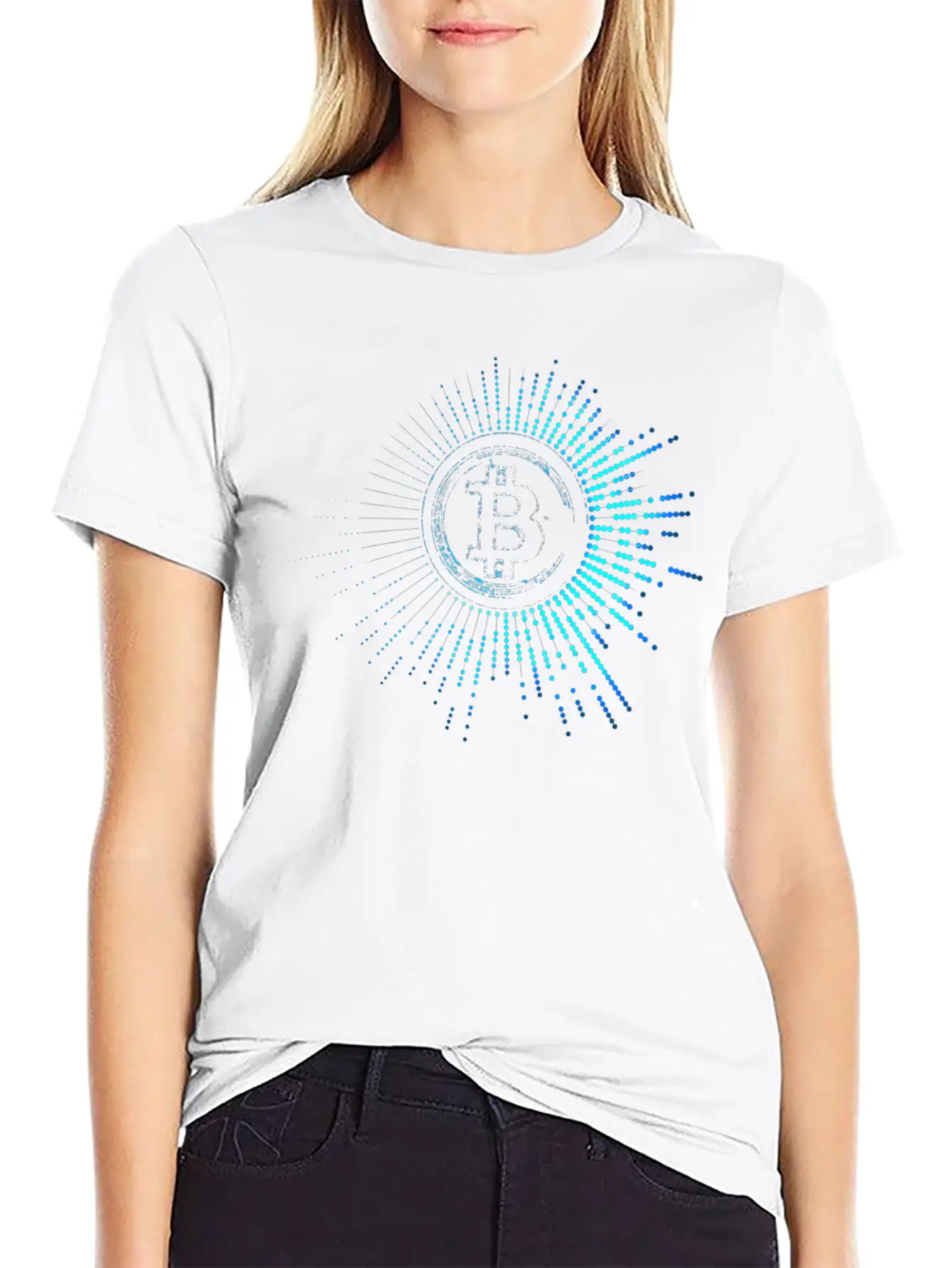 1 Bitcoin Classic Crew Neck Graphic Tee – Everyday Minimal Look