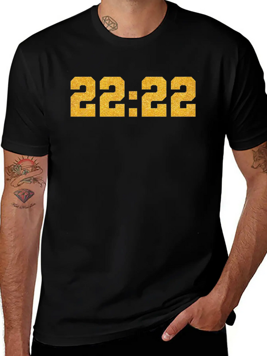 222 Angel Number Intuition Golden Word Art Essential Cotton Tee For Daily Outfits – Unisex Style