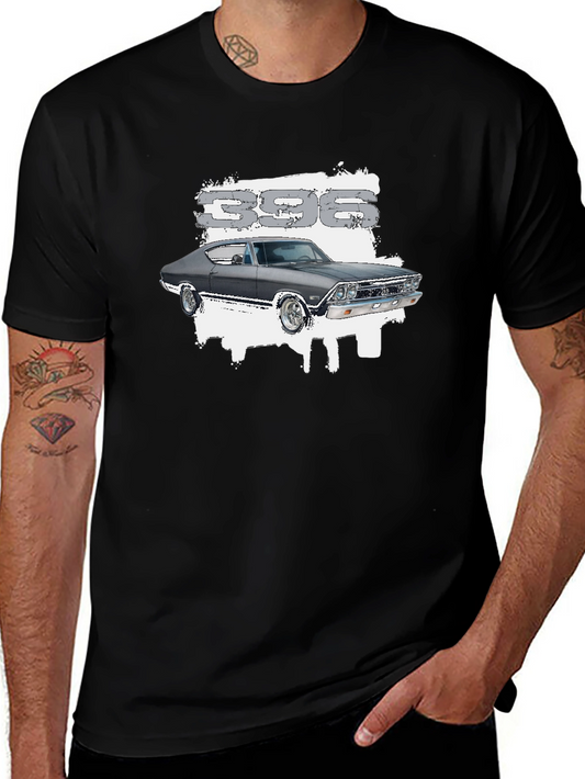 396 Muscle Car Graphic Tee - Black