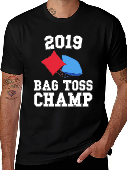 2019 Bag Toss Champ T-Shirt Cornhole Champion