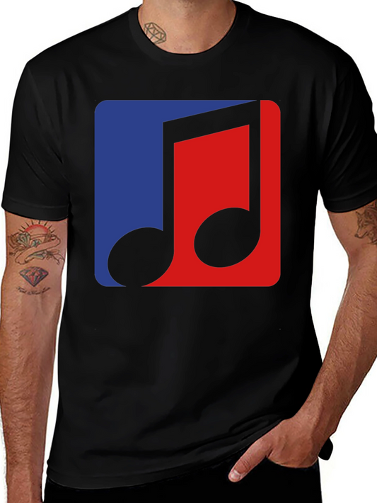 Music Note Graphic Tee - Stylish Cotton T-Shirt