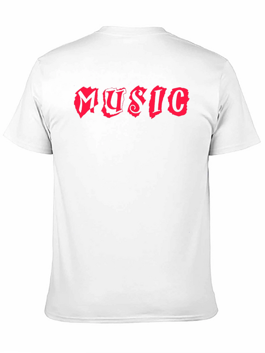 Music Graphic T-Shirt - Mens Black Tee
