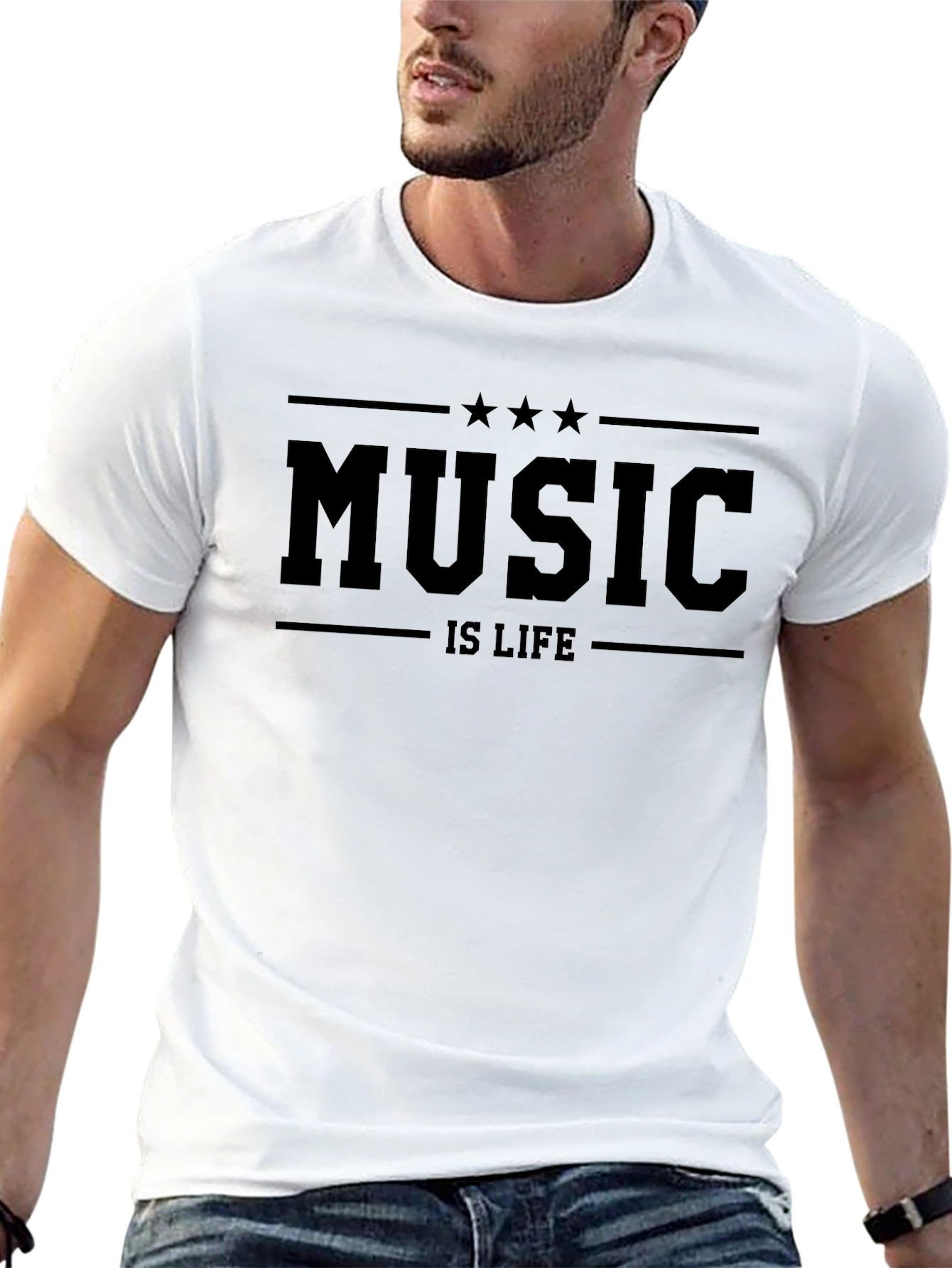 Music is Life Graphic T-Shirt