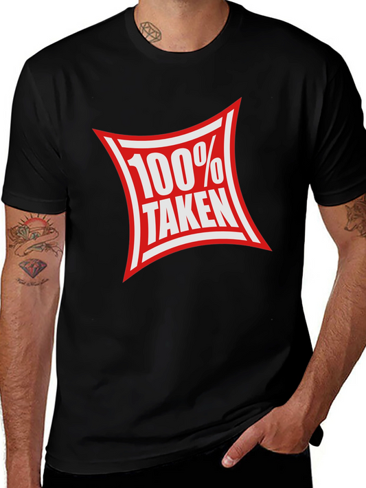 100% Taken Graphic Tee - Black Crew Neck