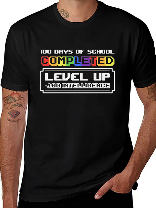 100 Days of School Completed Level Up T-Shirt