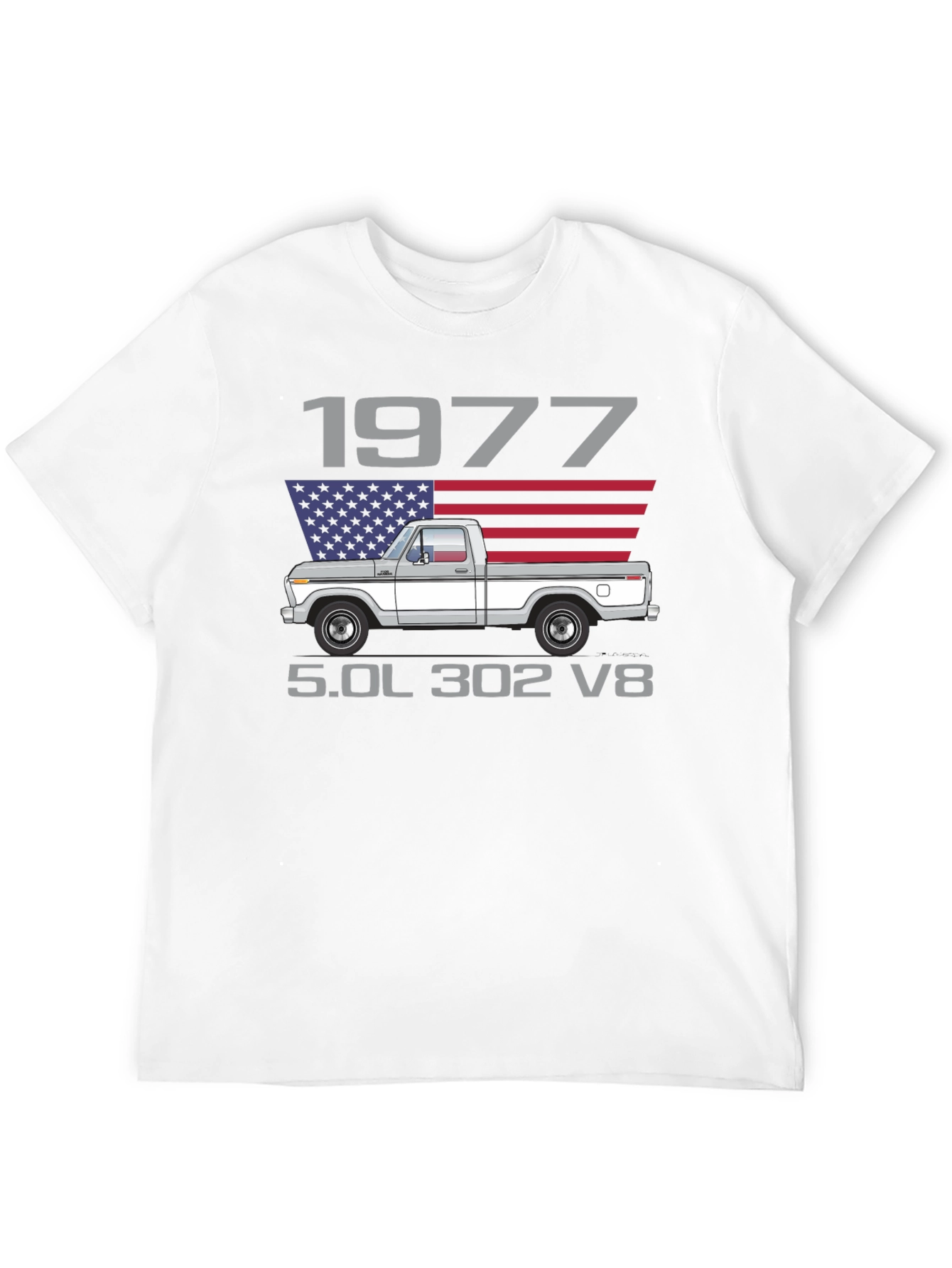 1977 Ford Truck T-Shirt 5.0L 302 V8