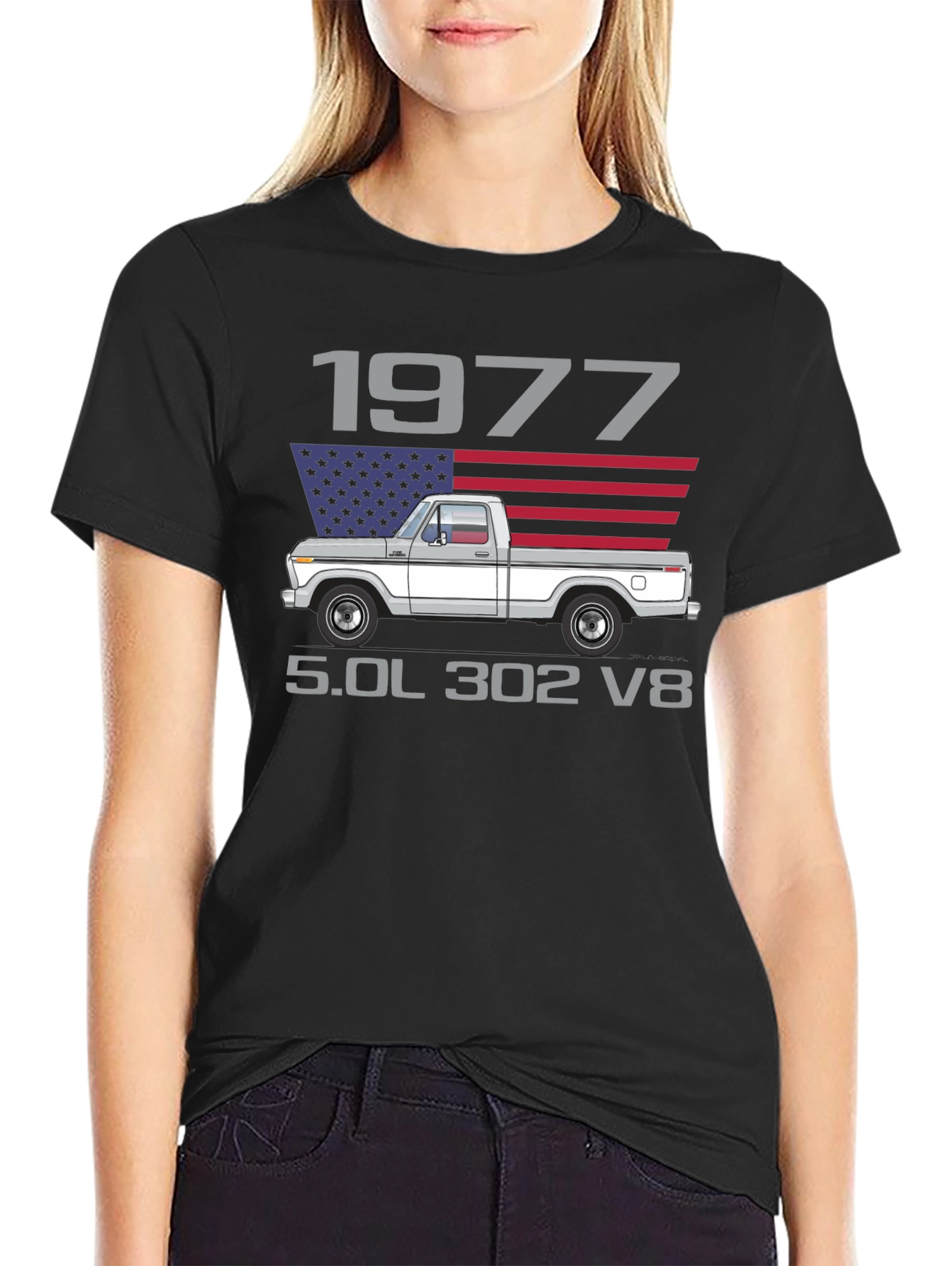1977 Ford Truck T-Shirt 5.0L 302 V8