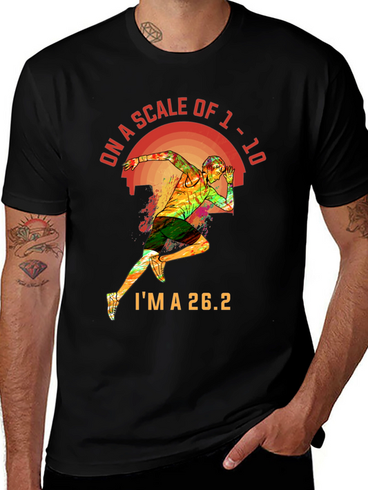 26.2 Marathon Runner Graphic Tee - Scale of 1-10